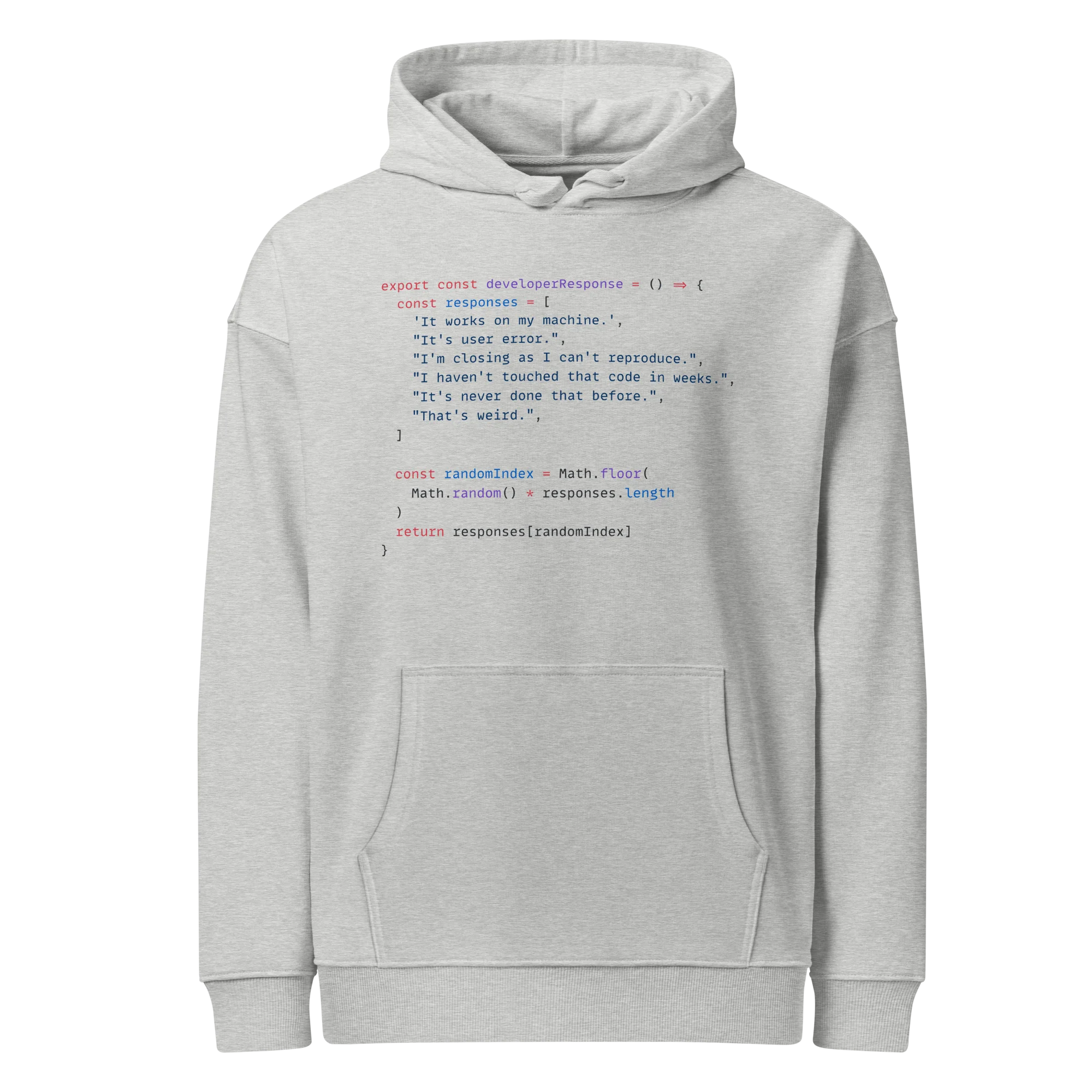 Developer Excuse Javascript Hoodie - Light