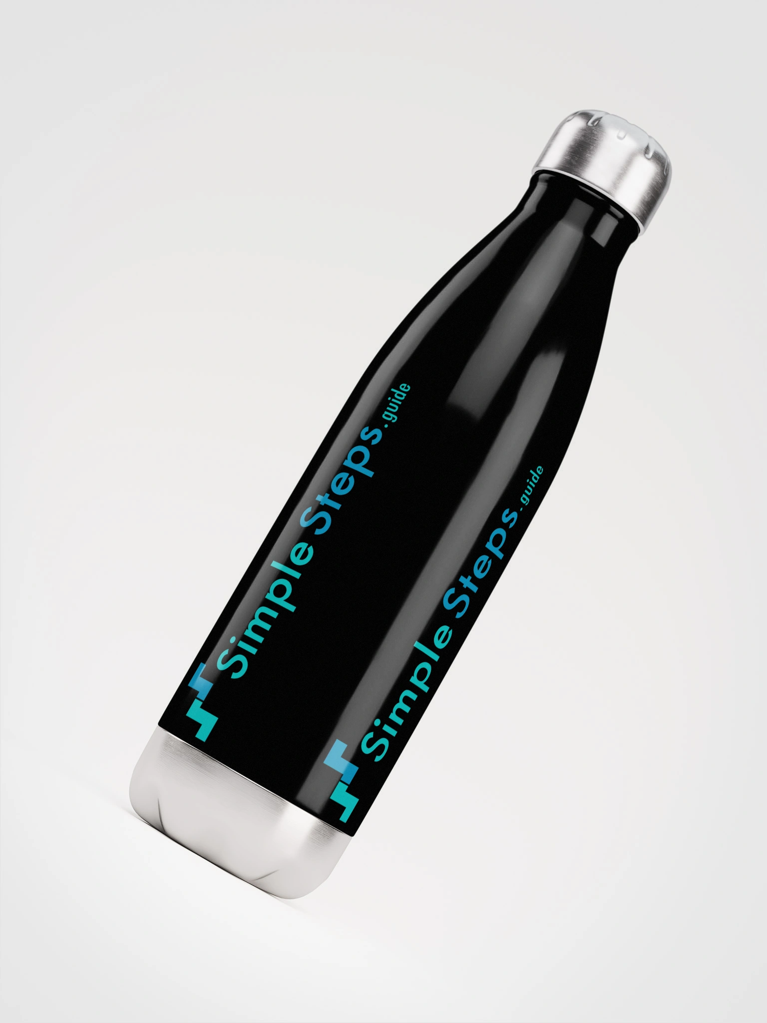 SimpleSteps.guide branded stainless steel water bottle