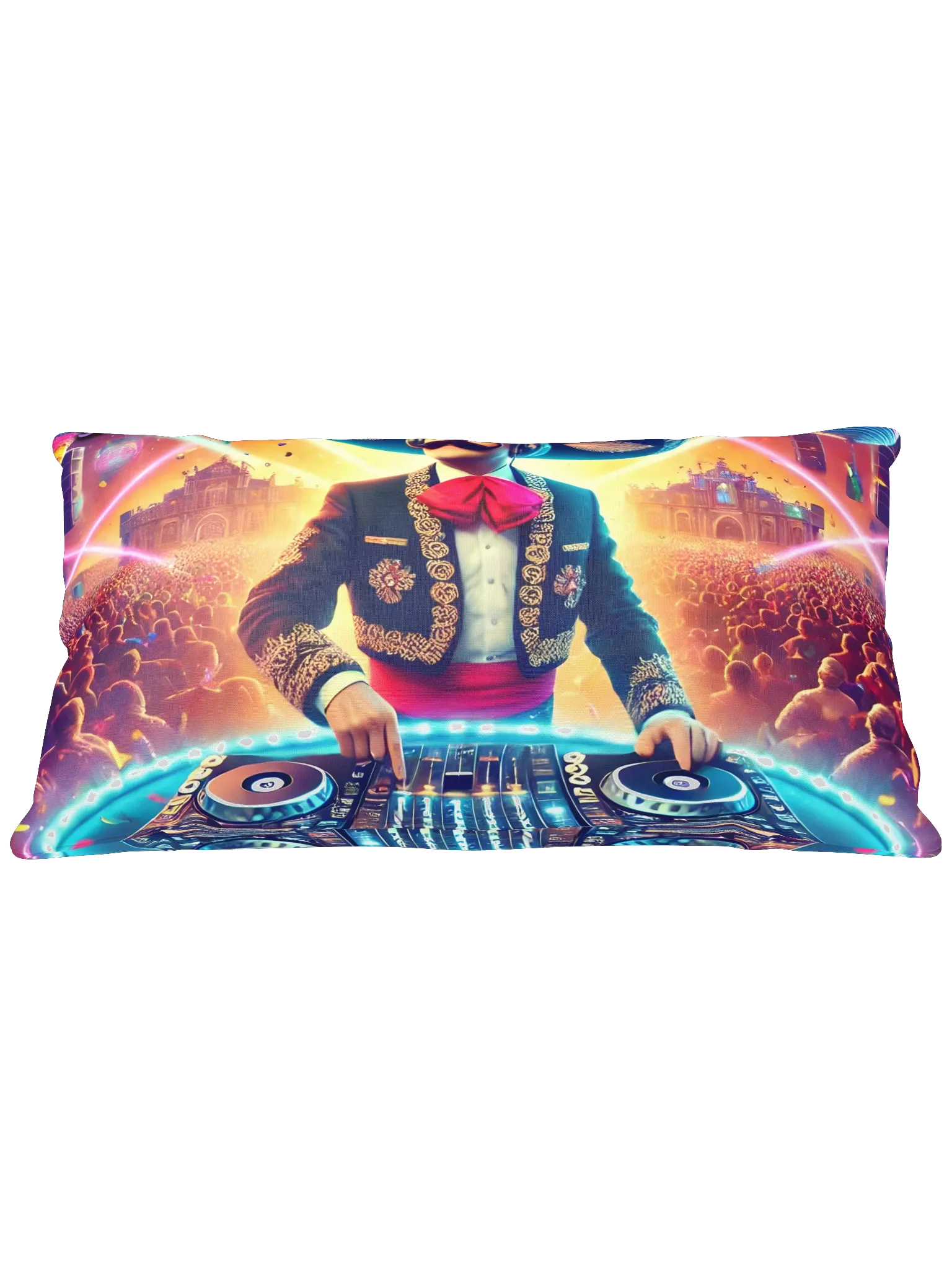 Especial Techno de marzo Album Cover Print Pillow
