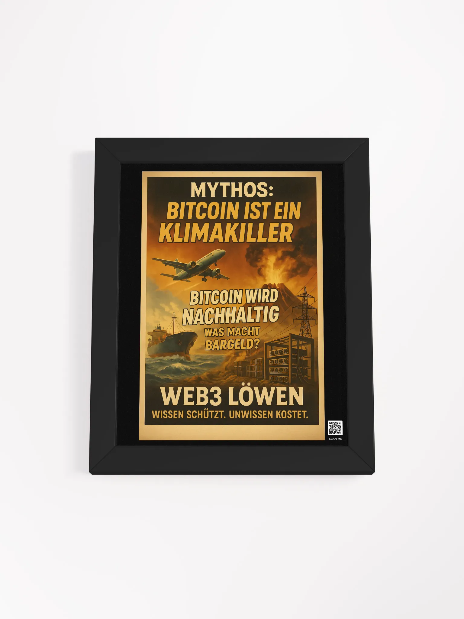 Sustainable Bitcoin Myth Poster | Bitcoin Shirts