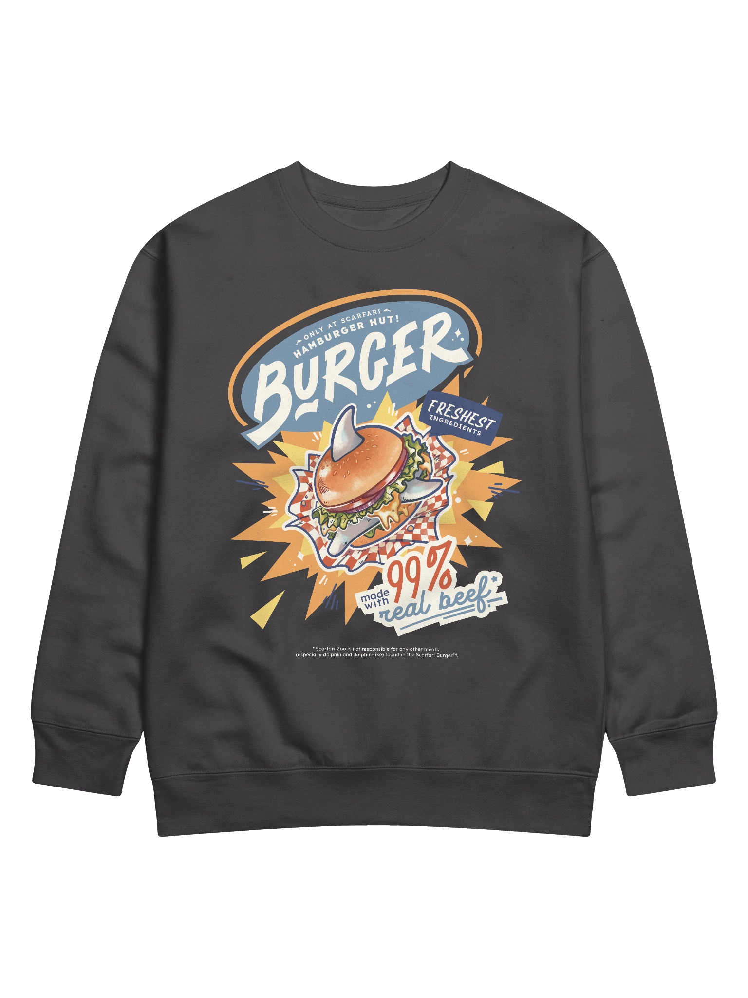 Scarfari Burger Crewneck | GoodTimesWithScar