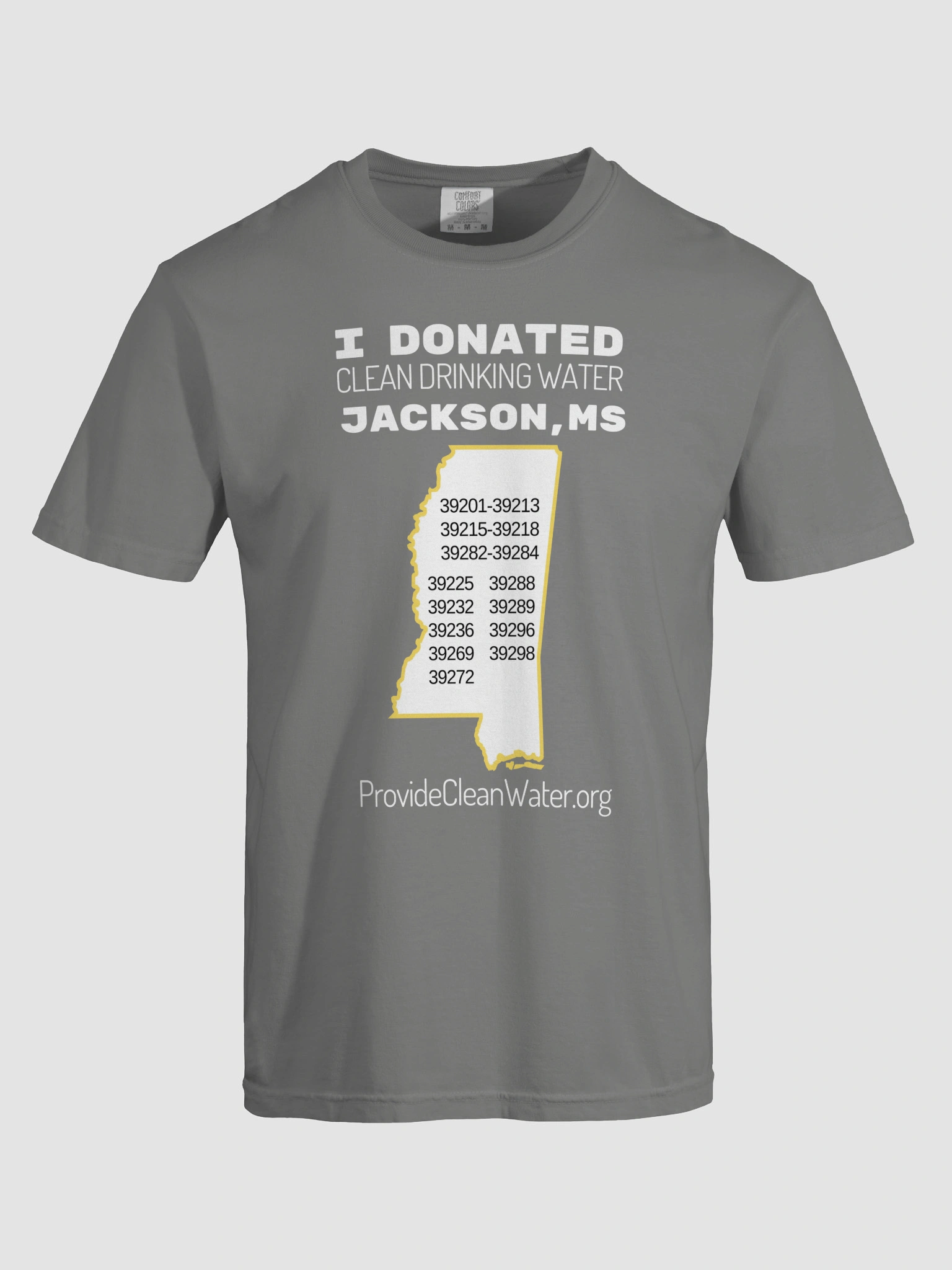I Donated Jackson, MS Color T-Shirt | Provide Clean Water, image size:1536x2048