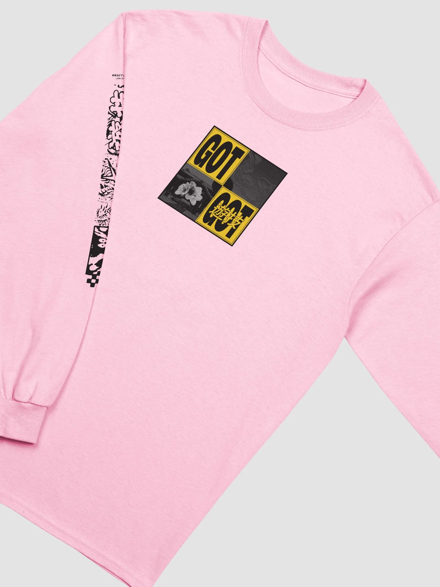 【2plan】Growing Printing Velvet Long Sleeve T-shirt Wicked Wail Wimple Unisex Long Sleeve Tee – Heavy Music Artwork
