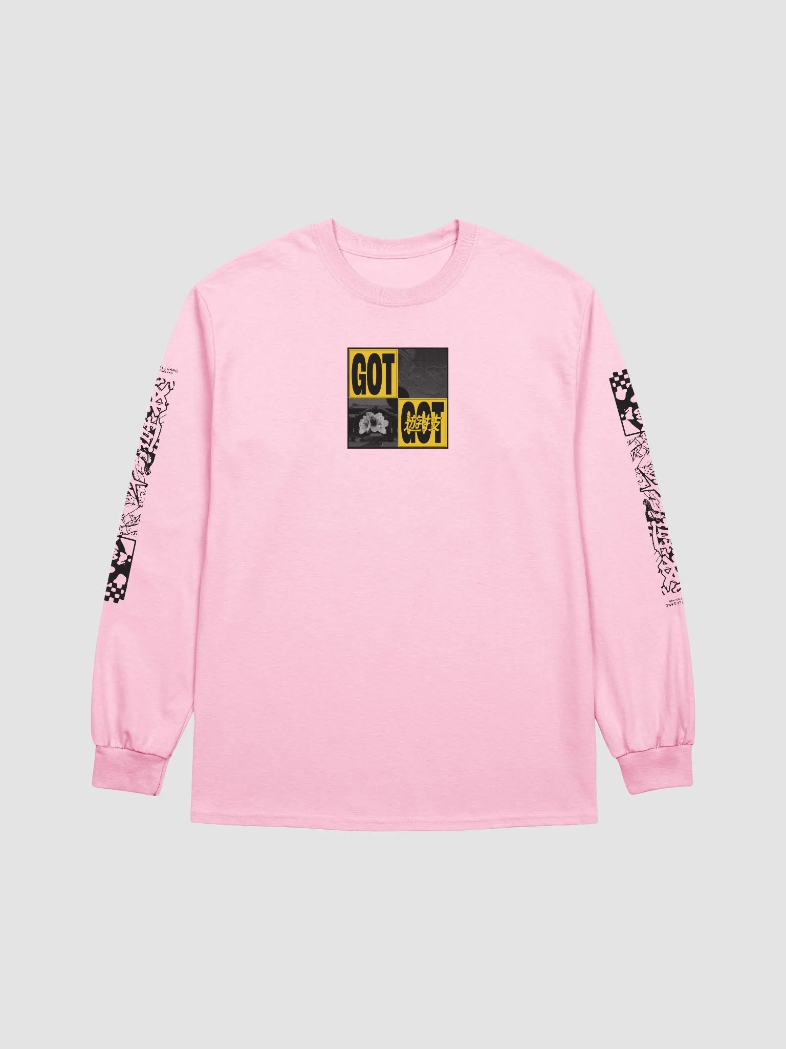 G.O.T BOX PRINT LONG SLEEVE T-SHIRT | G.O.T Games Clothing