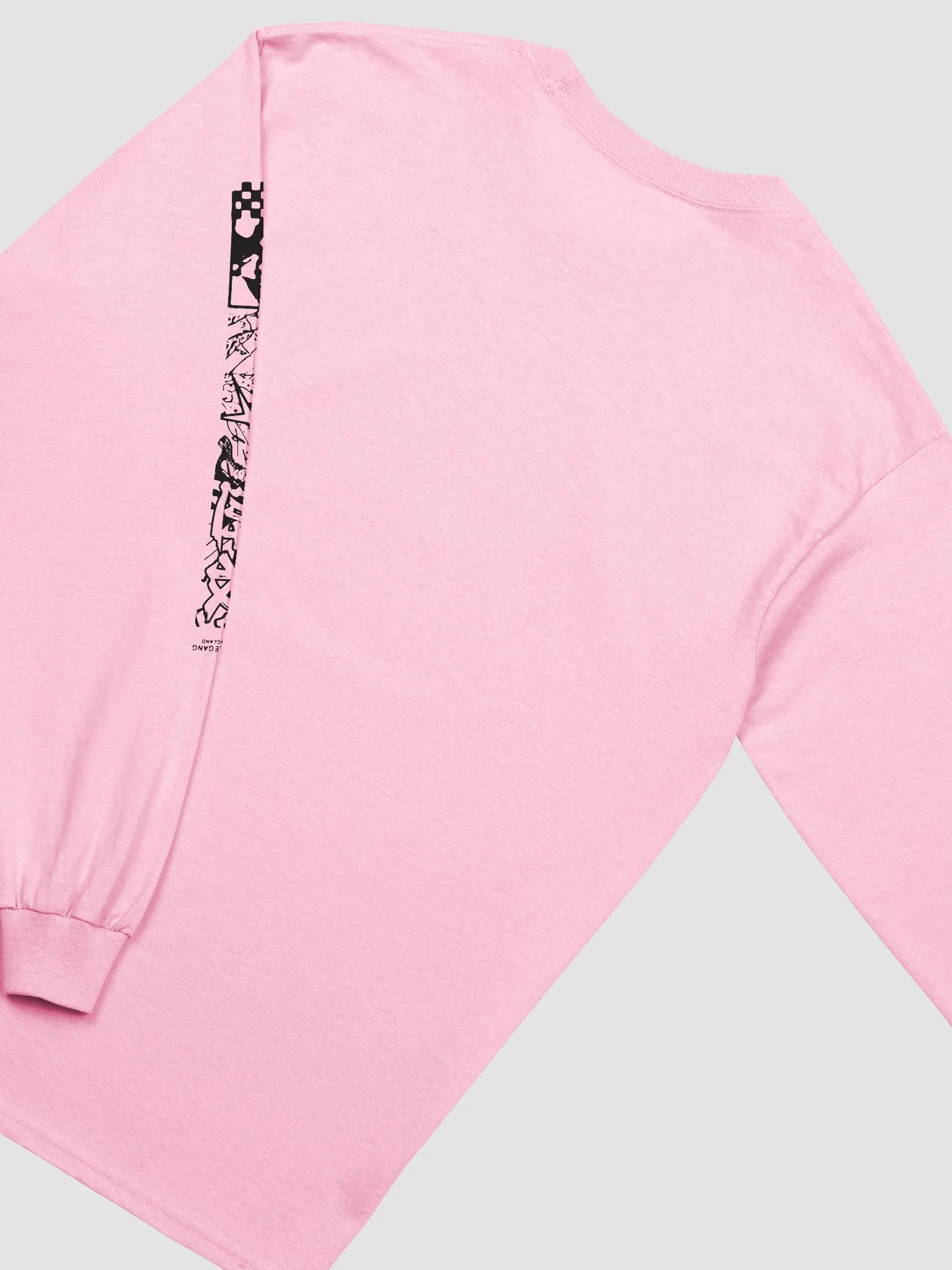 ◆ITZAVIBE◆ IT0014 Script Graphic Long Sleeve Pink IT001-4 G.O.T BOX PRINT LONG SLEEVE T-SHIRT | G.O.T Games Clothing