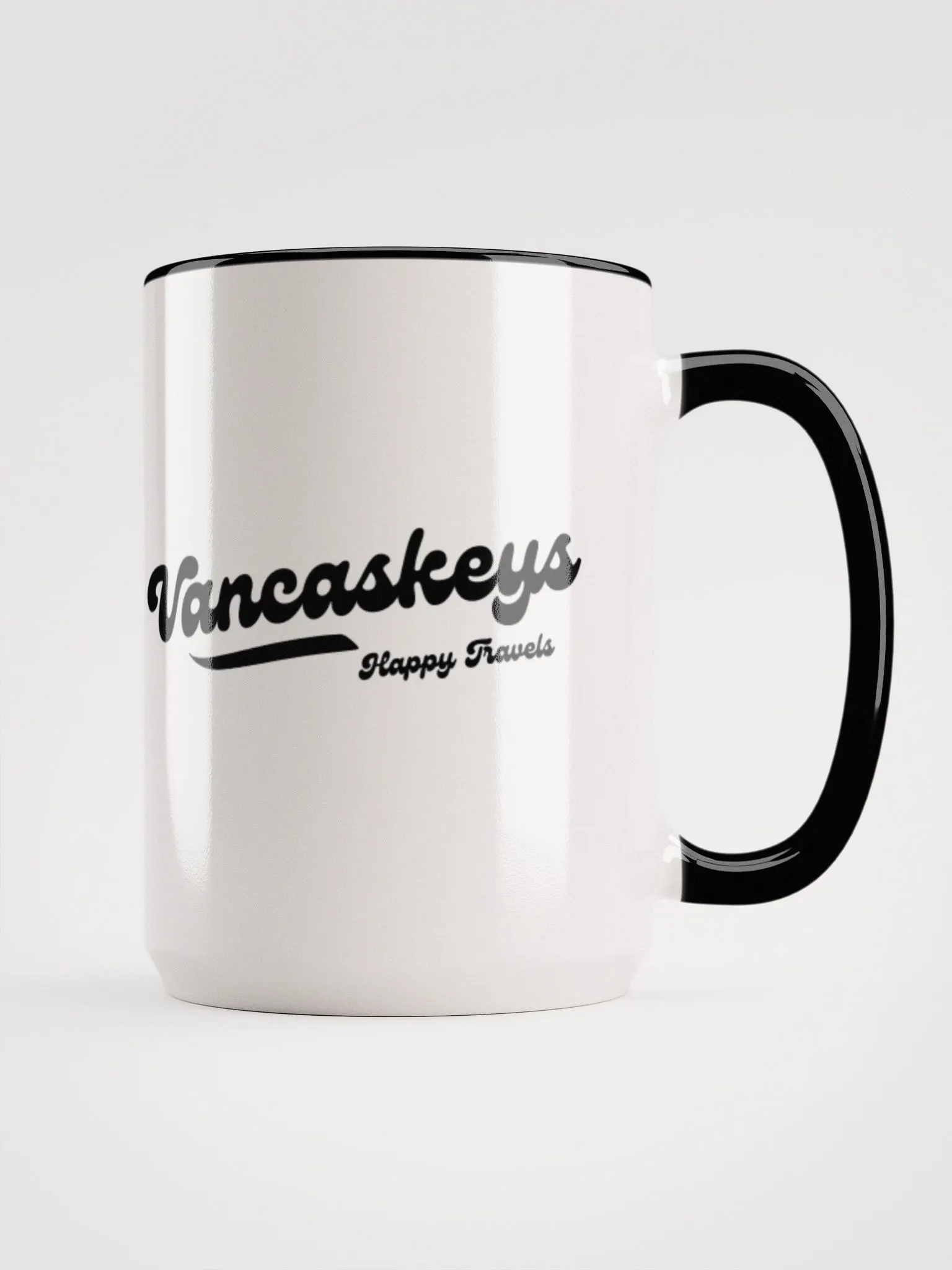 15oz. Coffee Mug (Black Two Logos)