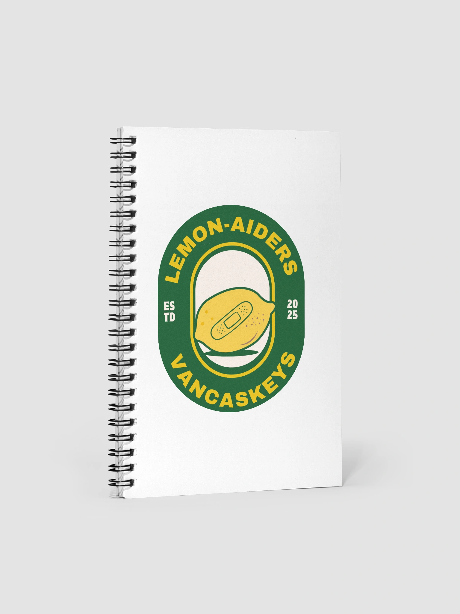 Lemon-Aiders Emblem Spiral Notebook