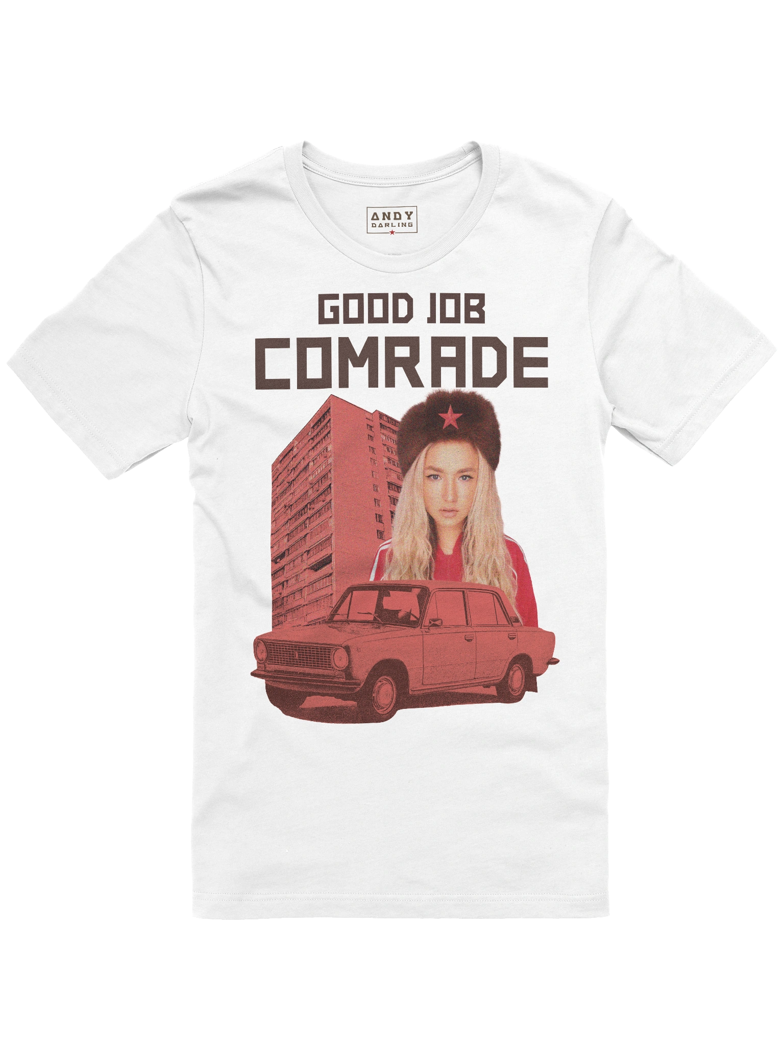 GOOD JOB COMRADE T-Shirt White | AnDy Darling