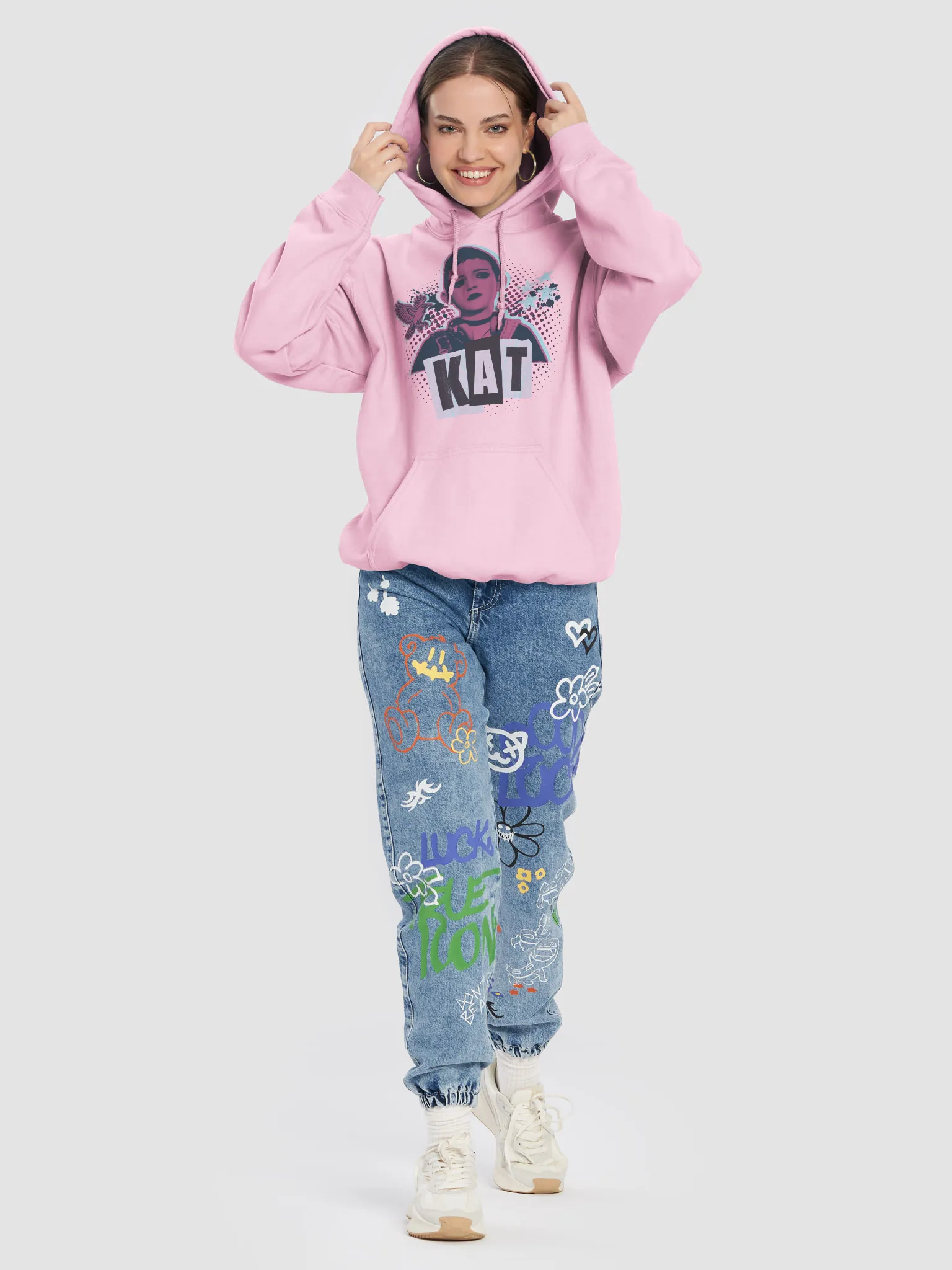 SHINsuke Men Women Y2K Butterfly Zip Up Hoodie Grunge Goth