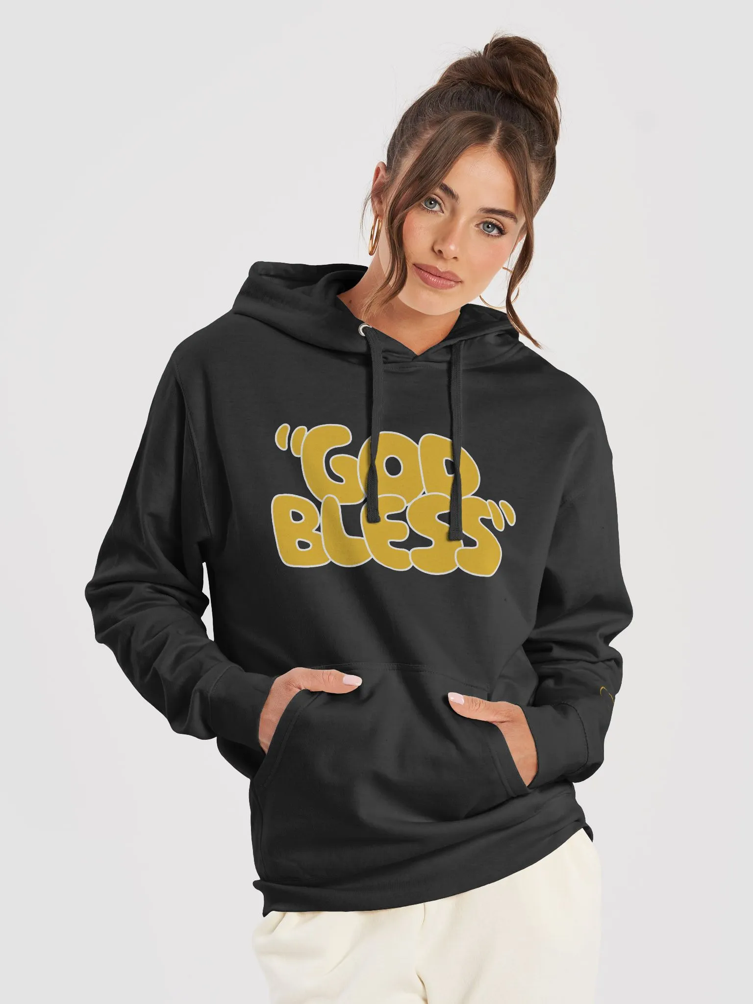 トップス EXAMPLE GOD BLESS YOU Sweatshirt Black 91St Birthday Man Woman Blessed By God For 91 Years Women