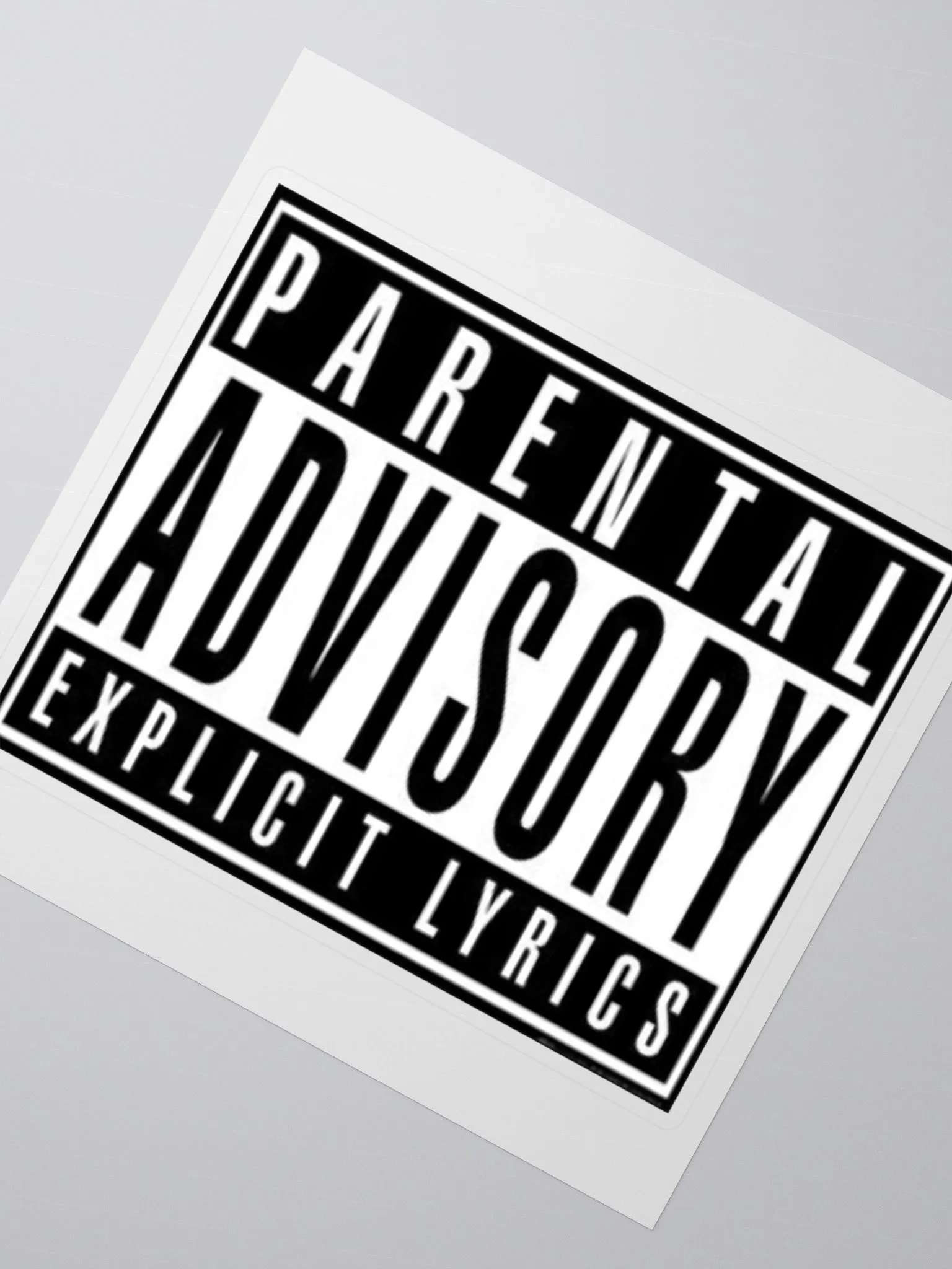Parental Advisory Explicit Lyrics sticker | WhimsicalBlasphemy