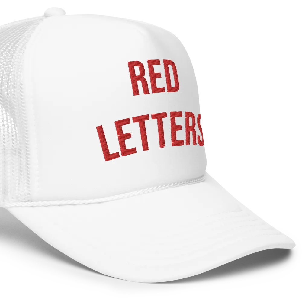 帽子 THEREDTHREAD S logo cap scarlet WHITE Red Letters White Hat | HVN Threads