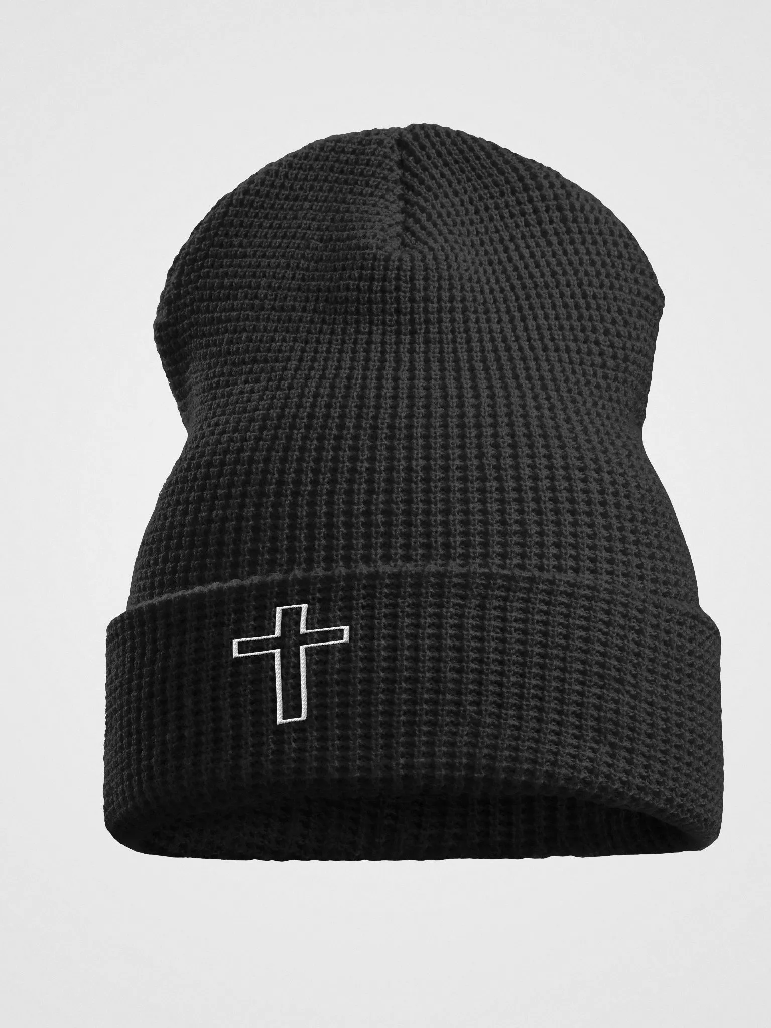 【Rosen Kreuz】WAFFLE CROSS BEANIE Cross Waffle Beanie | HVN Threads