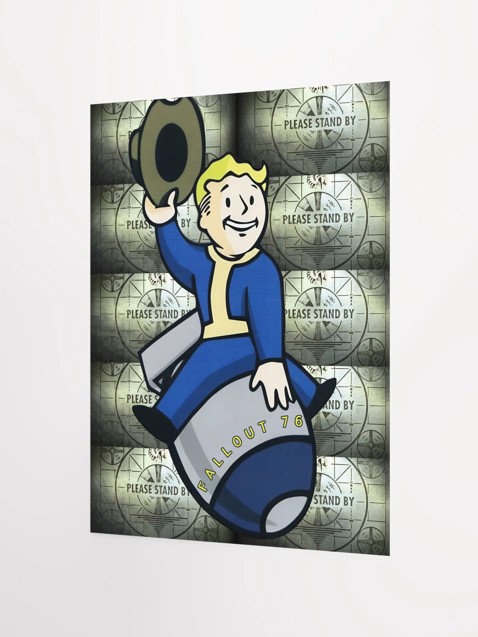 Fallout 76 Vault Boy Nuke Rider Poster | Nuclear Wisdom
