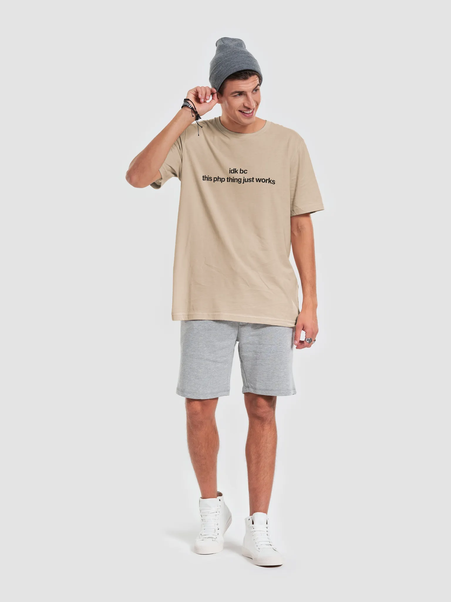 [NOTHING WRITTEN] Bobba cotton t-shirt (Brown) ☆送料込☆ Nothing-written