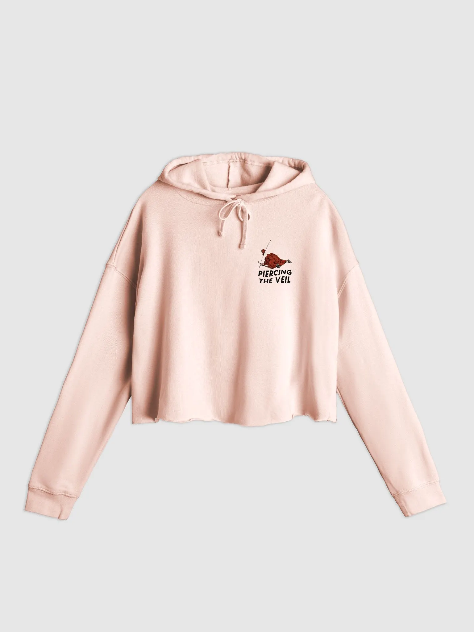 パーカー・フーディ IONSEOUL Bart Pigment Cropped Hoodie BBJ473 piercing through the veil cropped hoodie - 80% cotton