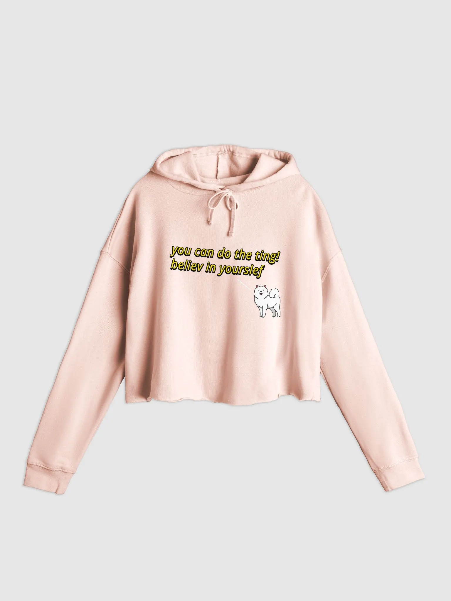 you can do the ting cropped hoodie - 80% cotton | @levelsio
