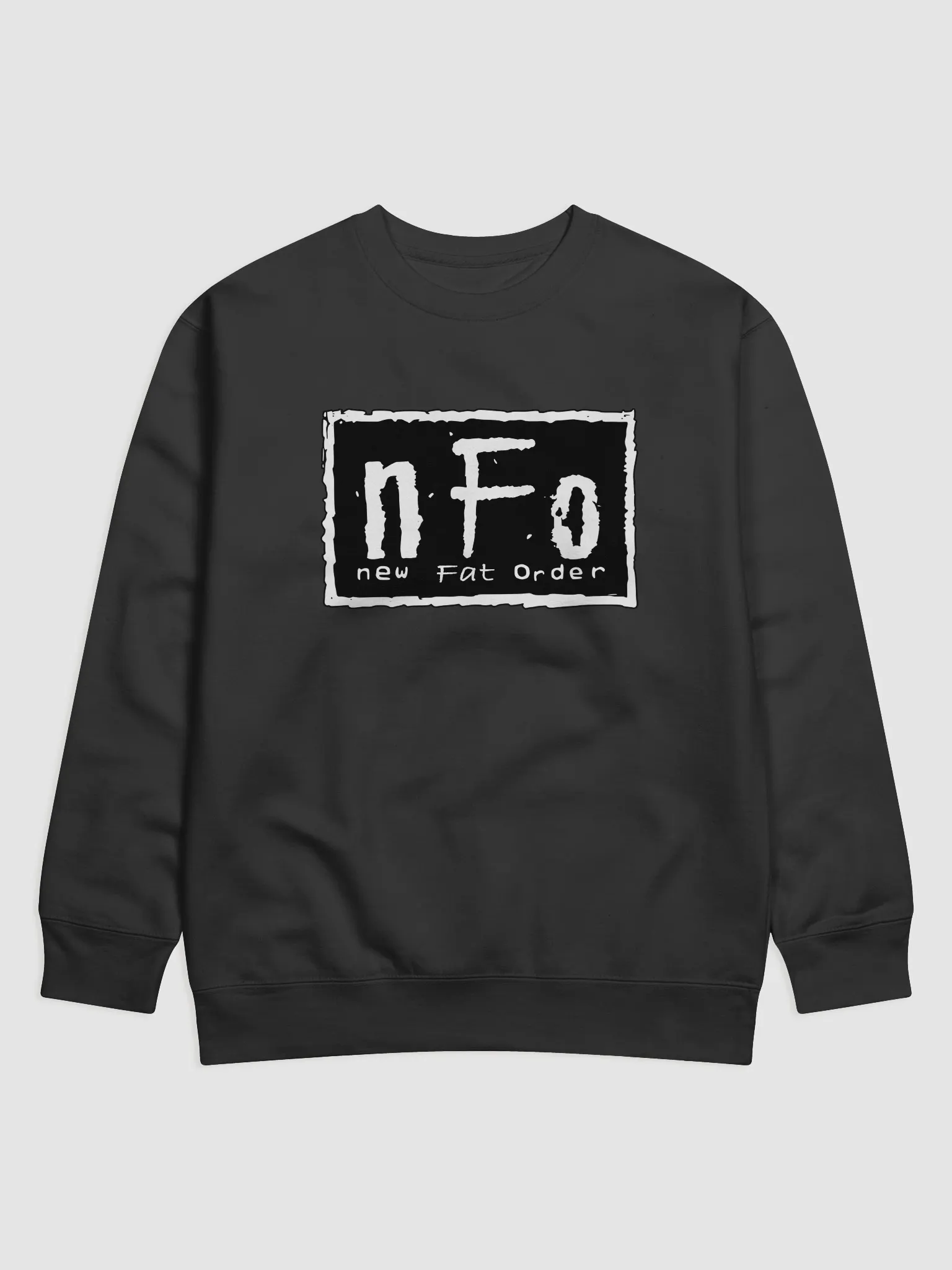 ★NOT4NERD★ Forest Fires Crewneck Black n F o New Fat Order Black & White Sweatshirt | Mr. Brown's