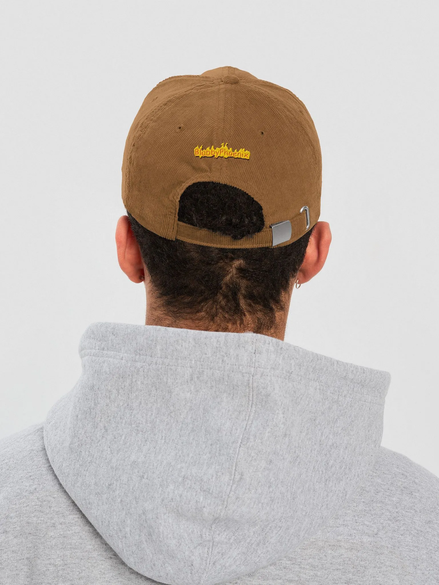 Flame-Embossed Corduroy Dad Hat | BlabbyPhoenix