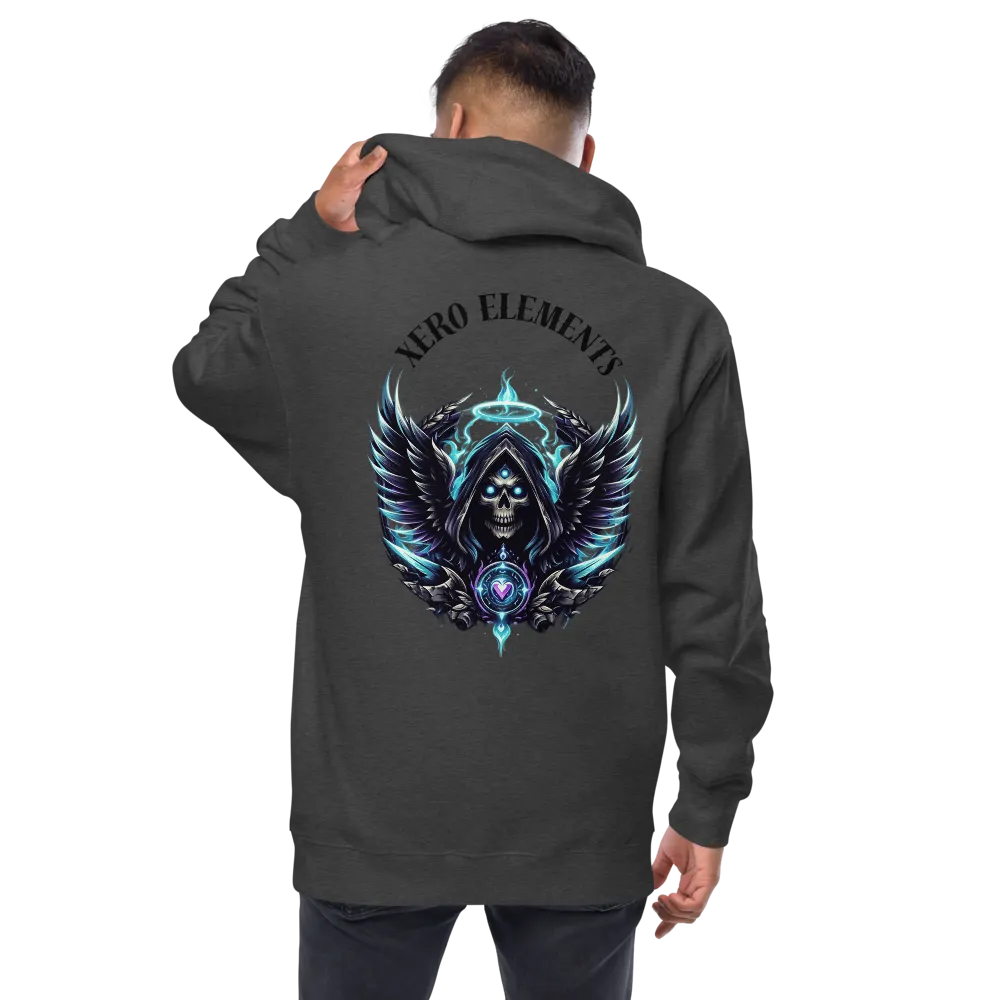 Angel of Death Zip up Fleece Hoodie. | Xero Elements