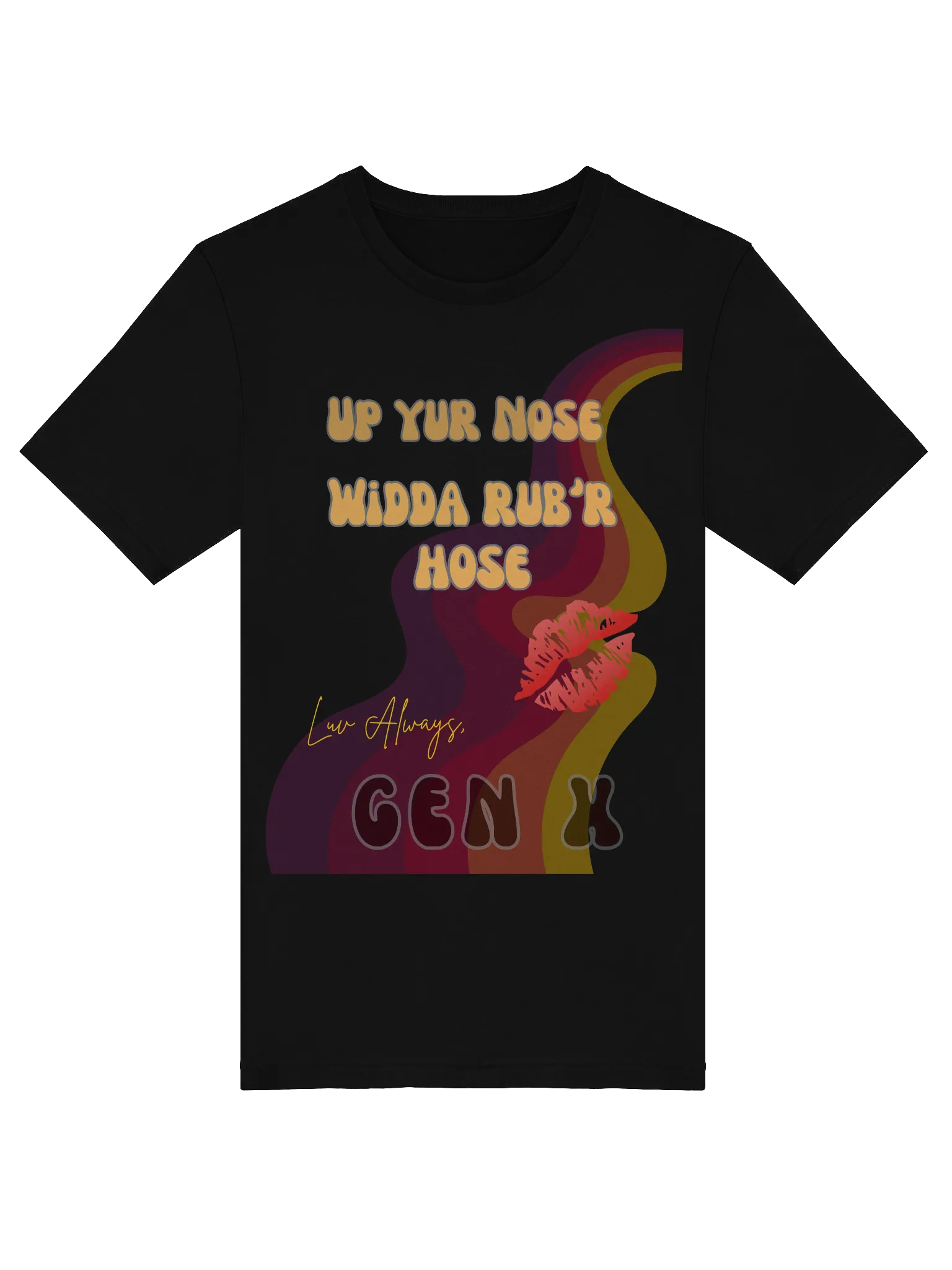 Gen X Retro Wavy T-Shirt | KAY-DEEZ DEE-ZIGNZ #tshirt