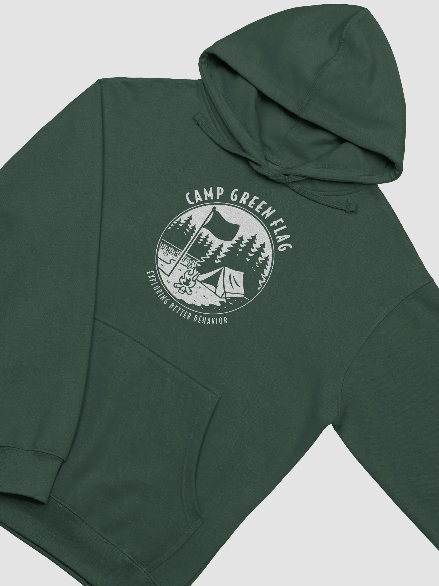 Camp Green Flag Unisex Hoodie | Dustin Poynter