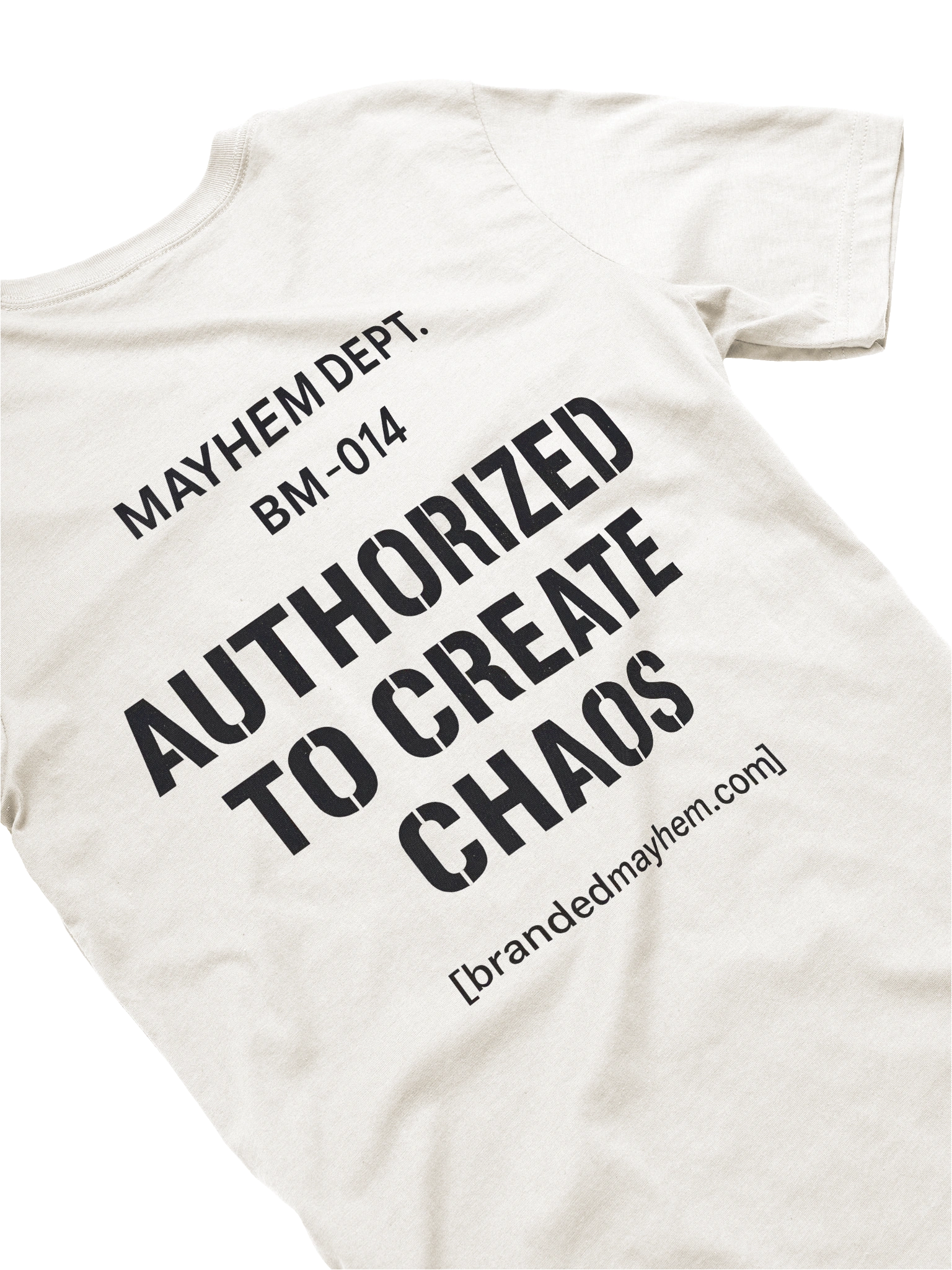Authorized to Create Chaos Tee (Back Print) view 4