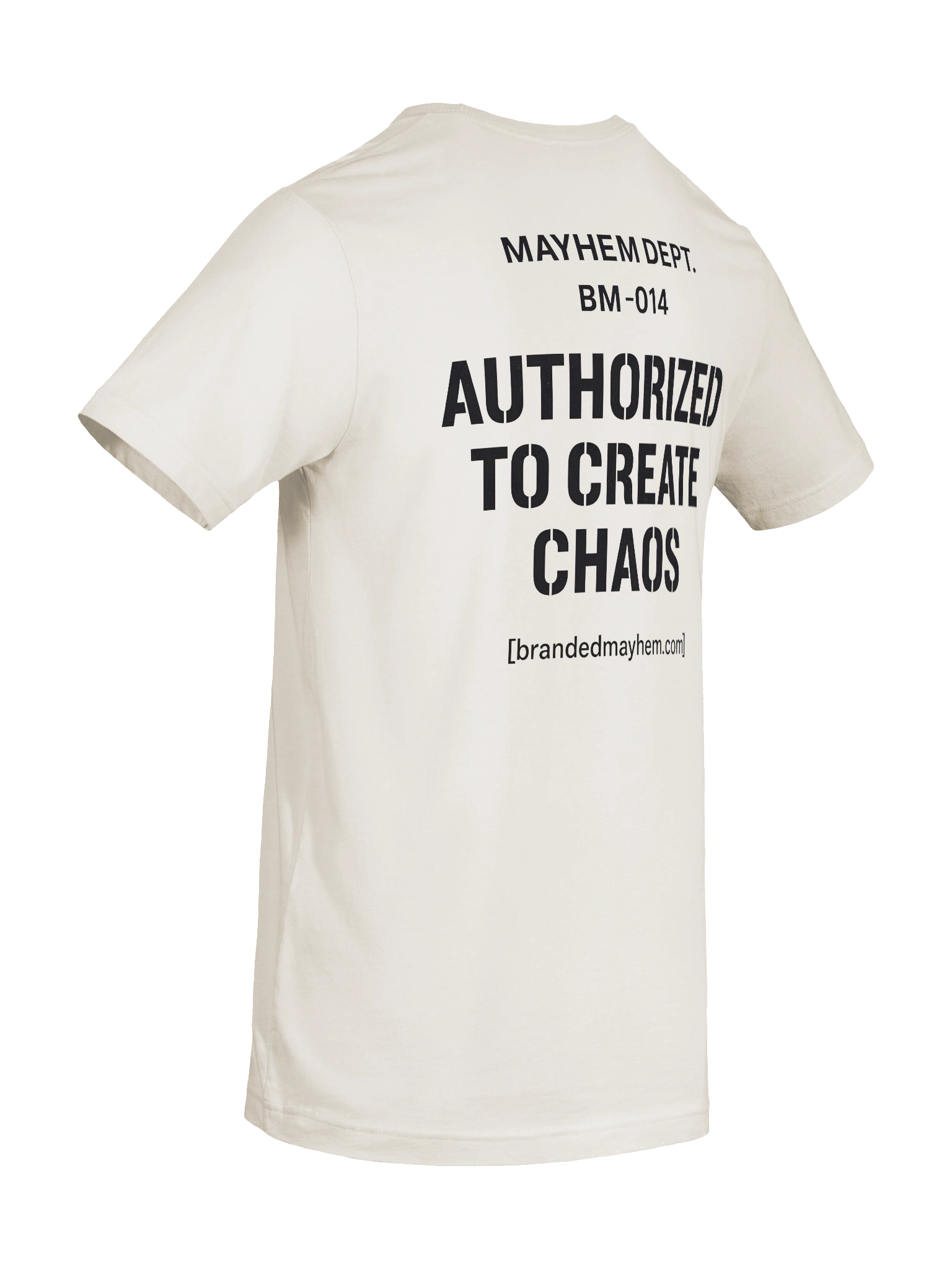 Authorized to Create Chaos Tee (Back Print) view 10