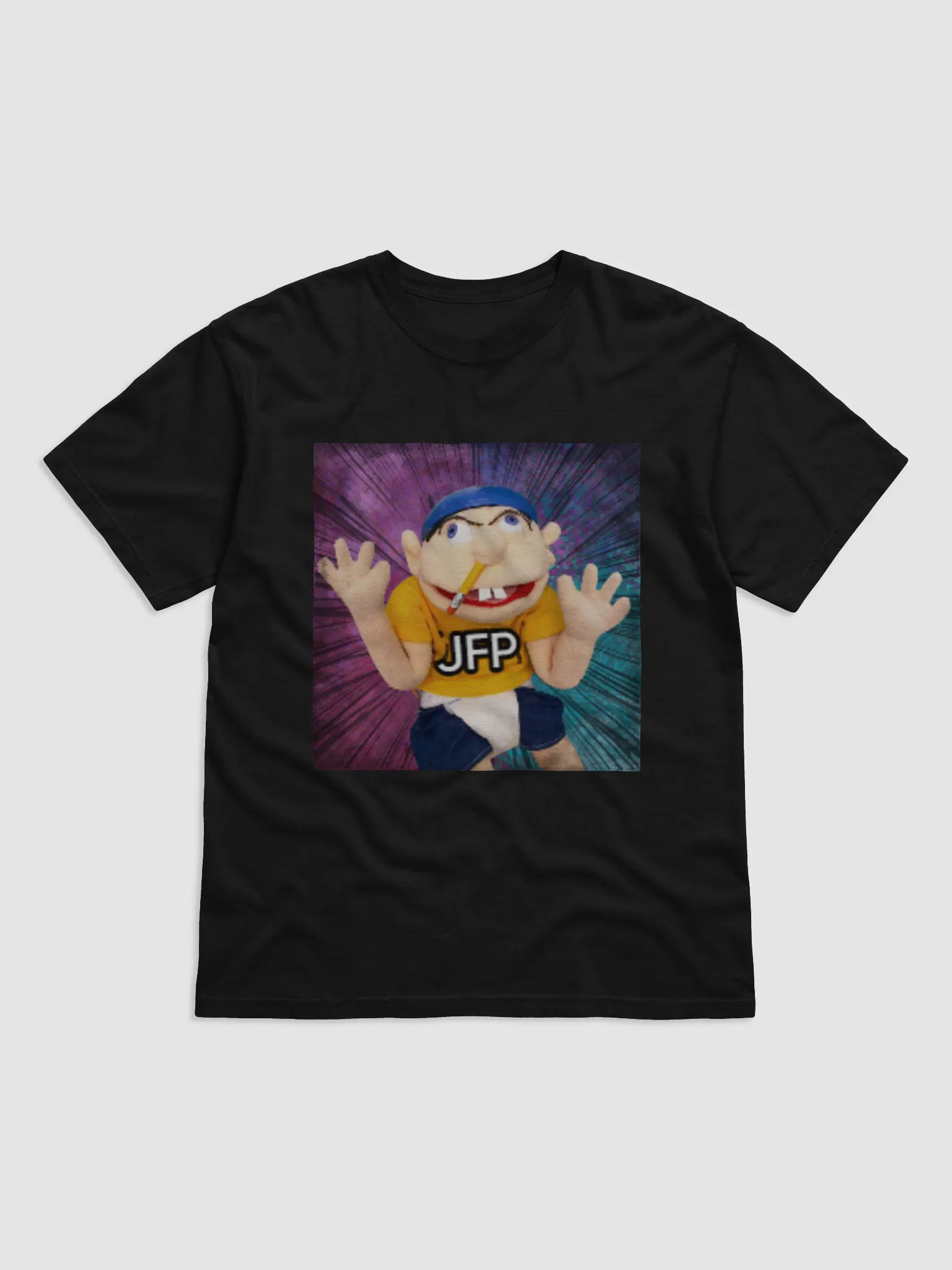 JFP merch. black T shirt | BoxPuppet TV