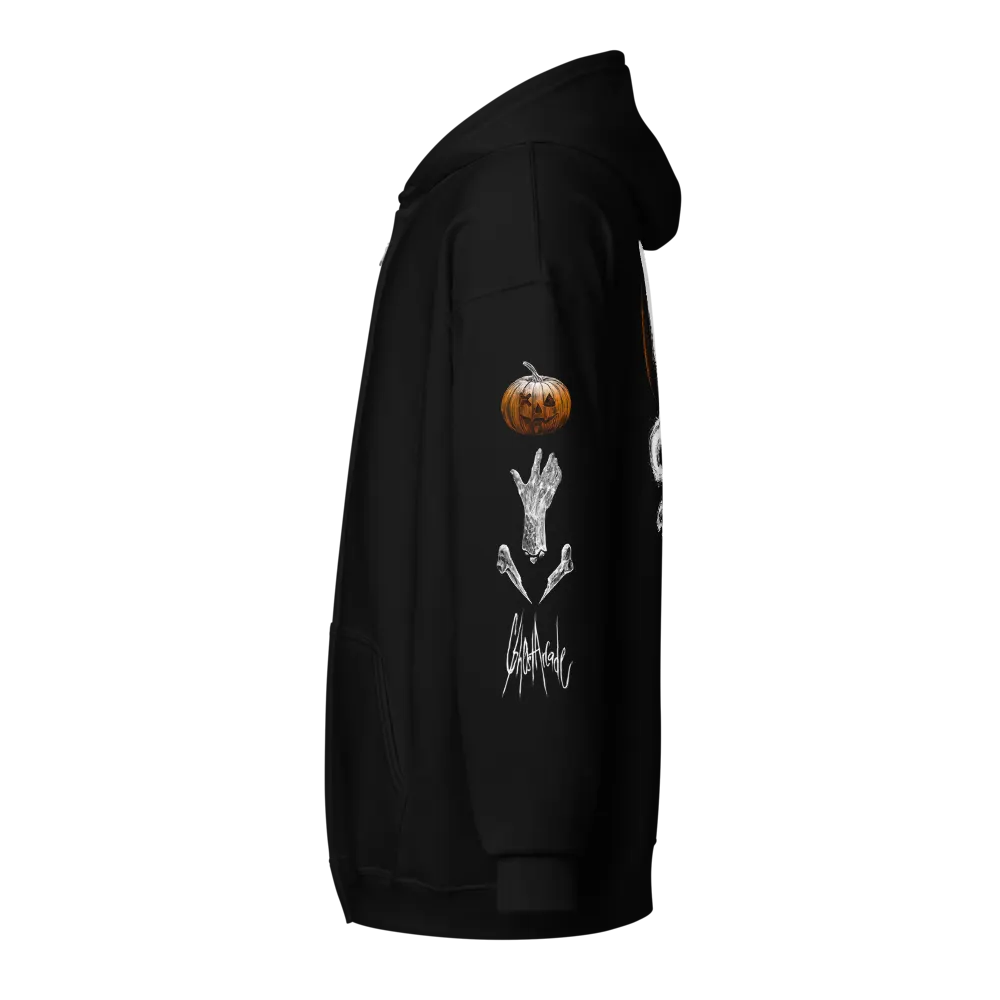 Gh0stArcade Horror Poster Zip Up Hoodie | Gh0stArcade