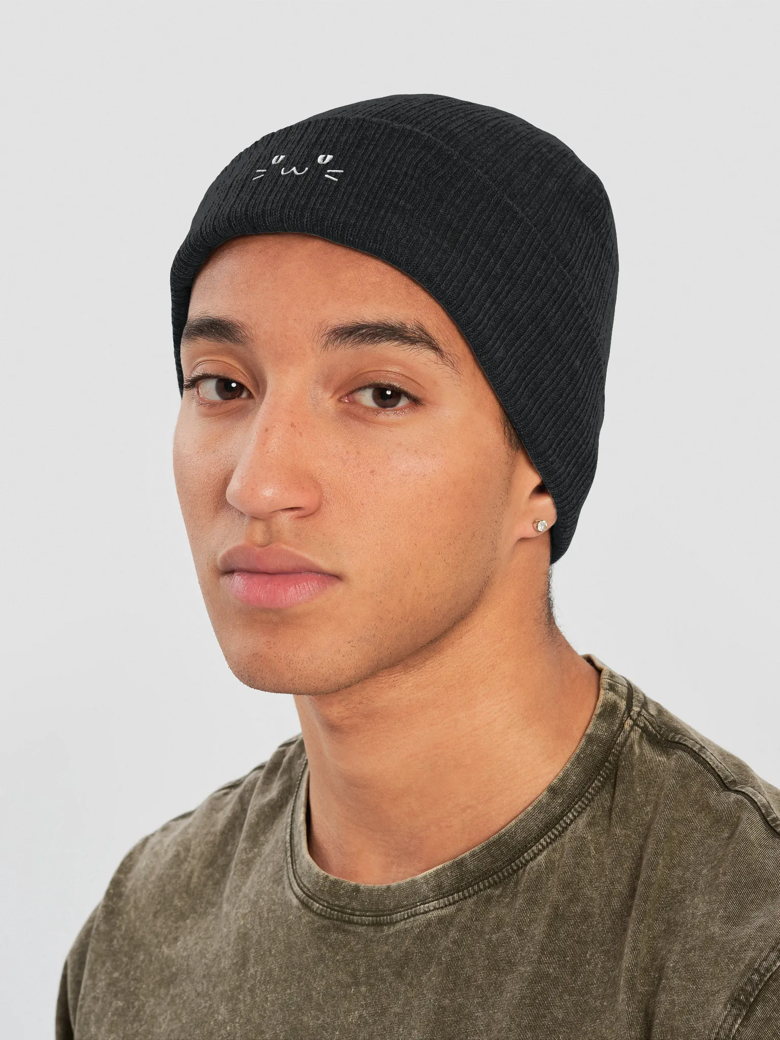 Supurrvisor Face Embroidered Beanie | Shop Evan & Katelyn