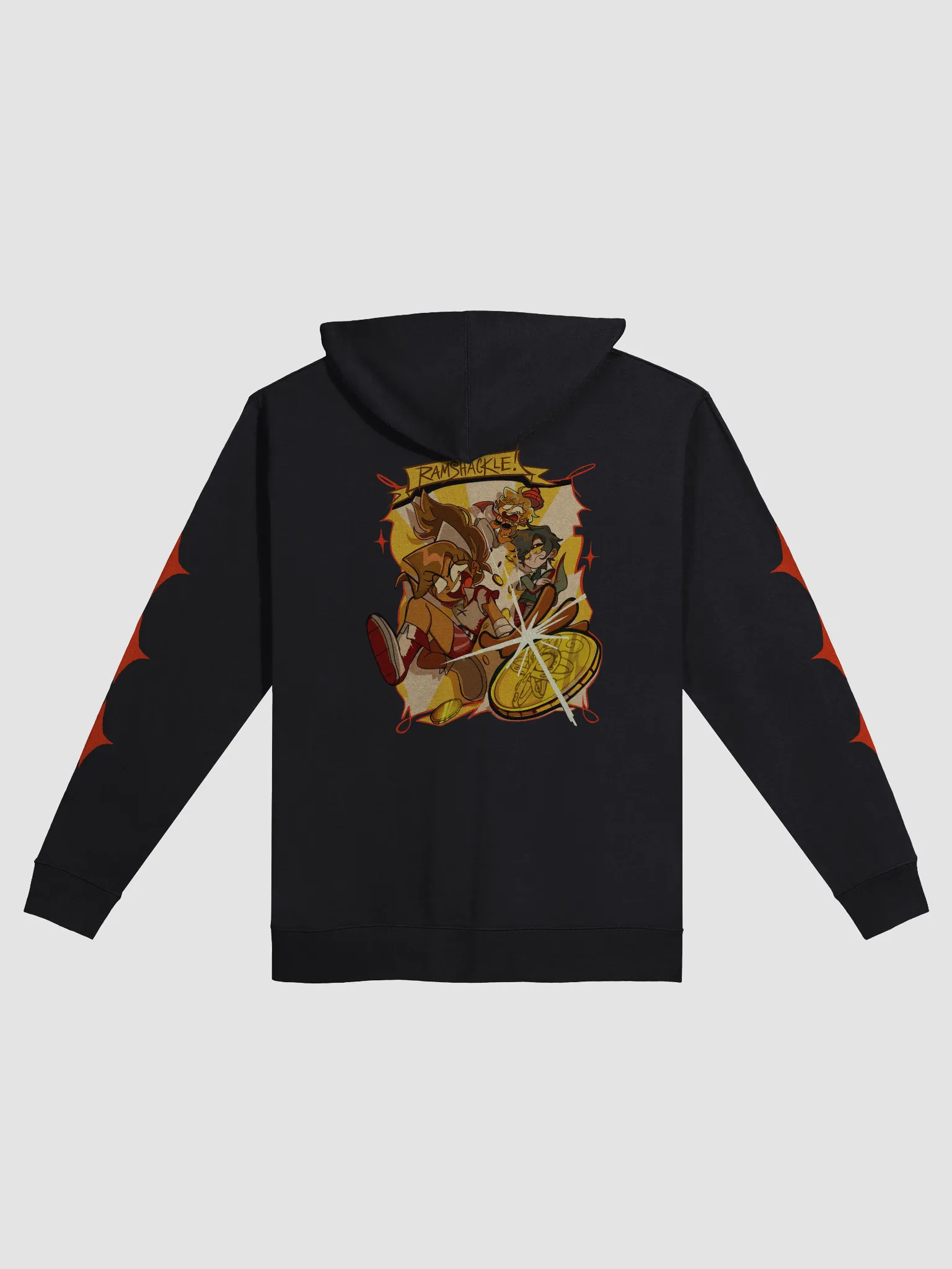 Ramshackle Trio Coinfall Zip-Up Hoodie | Zeddyzi
