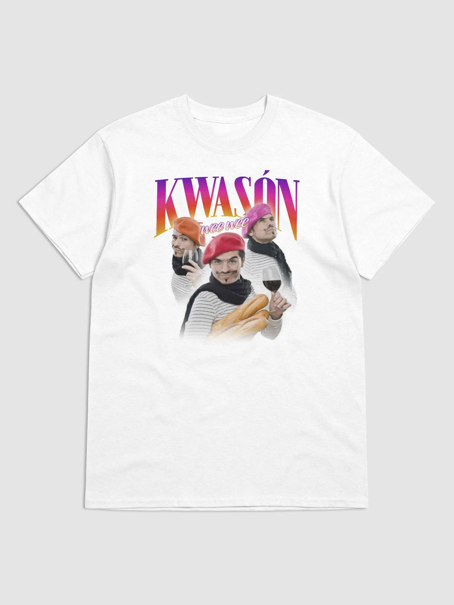 Kwason (croissant) - the Frenchest T-shirt | Snazzy Seagull