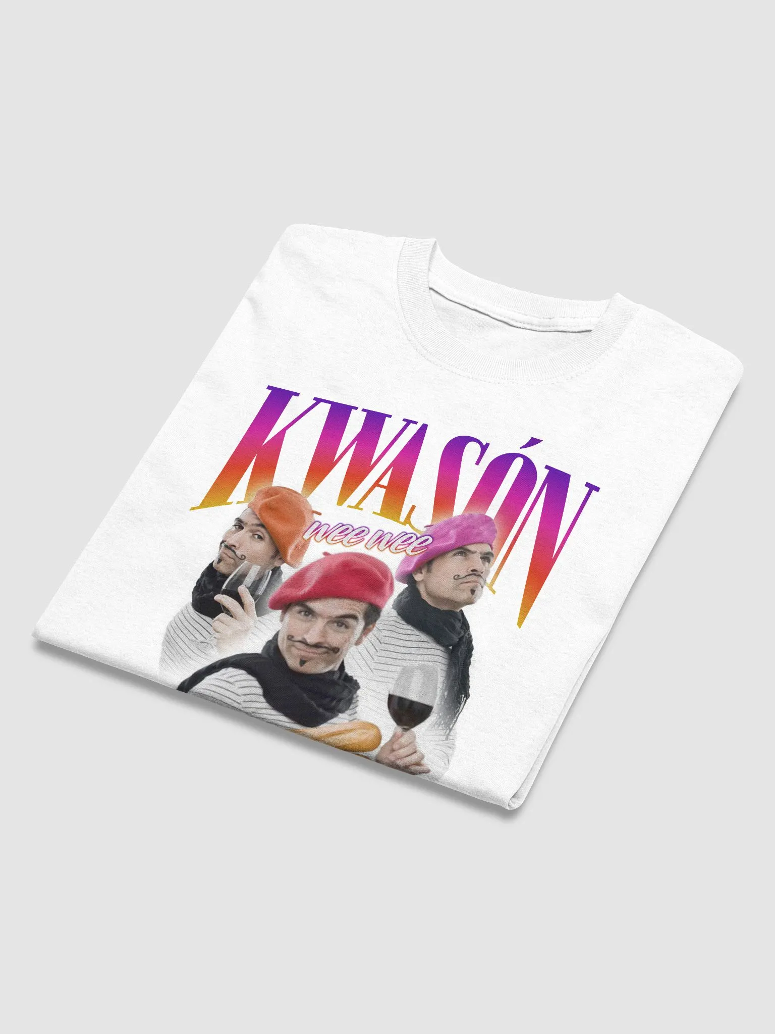★more jude★ Croissant tshirt White Kwason (croissant) - the Frenchest T-shirt | Snazzy Seagull