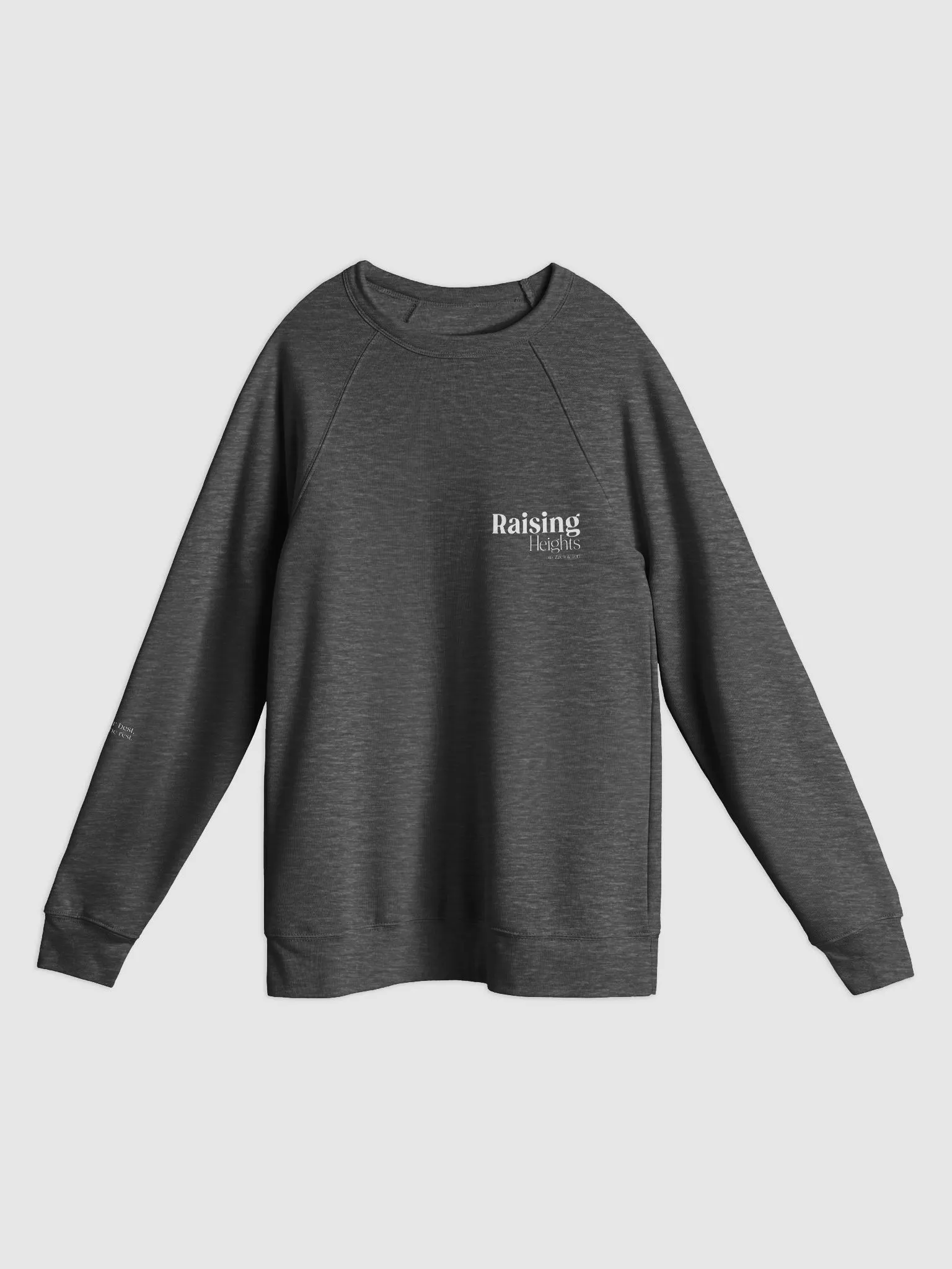 Raising Heights logo Unisex Raglan Sweatshirt | Raising Heights