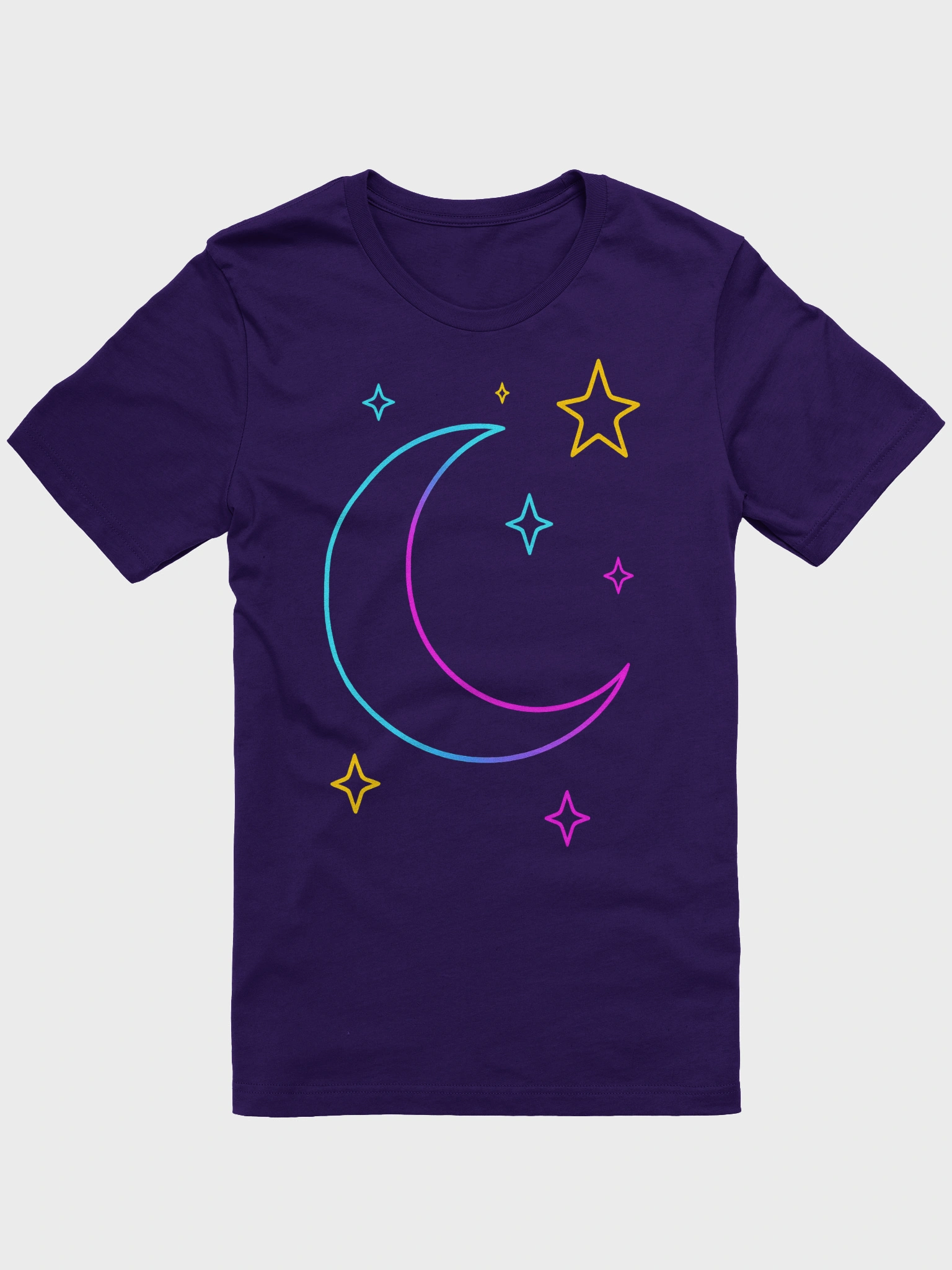 [NEON MOON] ILLUST PATTERN T-SHIRT 2カラー + FREE OMAKE Neon Moon Graphic Tee Shirt | Stickers, Posters, Mugs