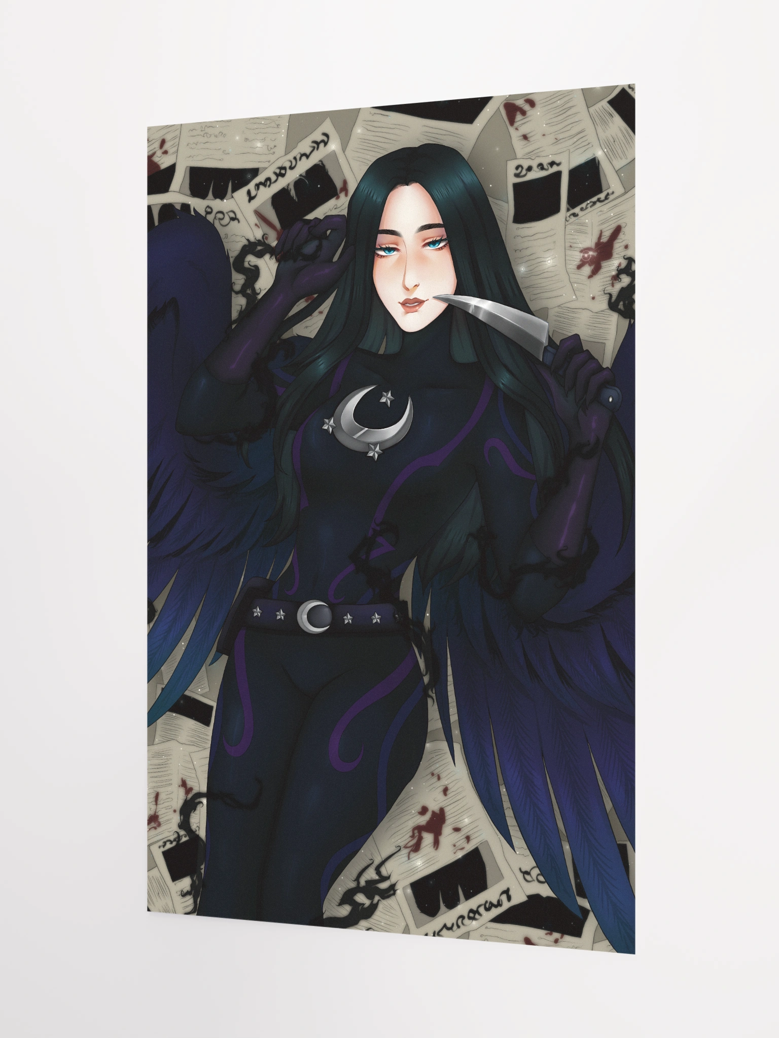 Night Angel Pinup Poster (No Mask!) | Stephanie Swan Quills