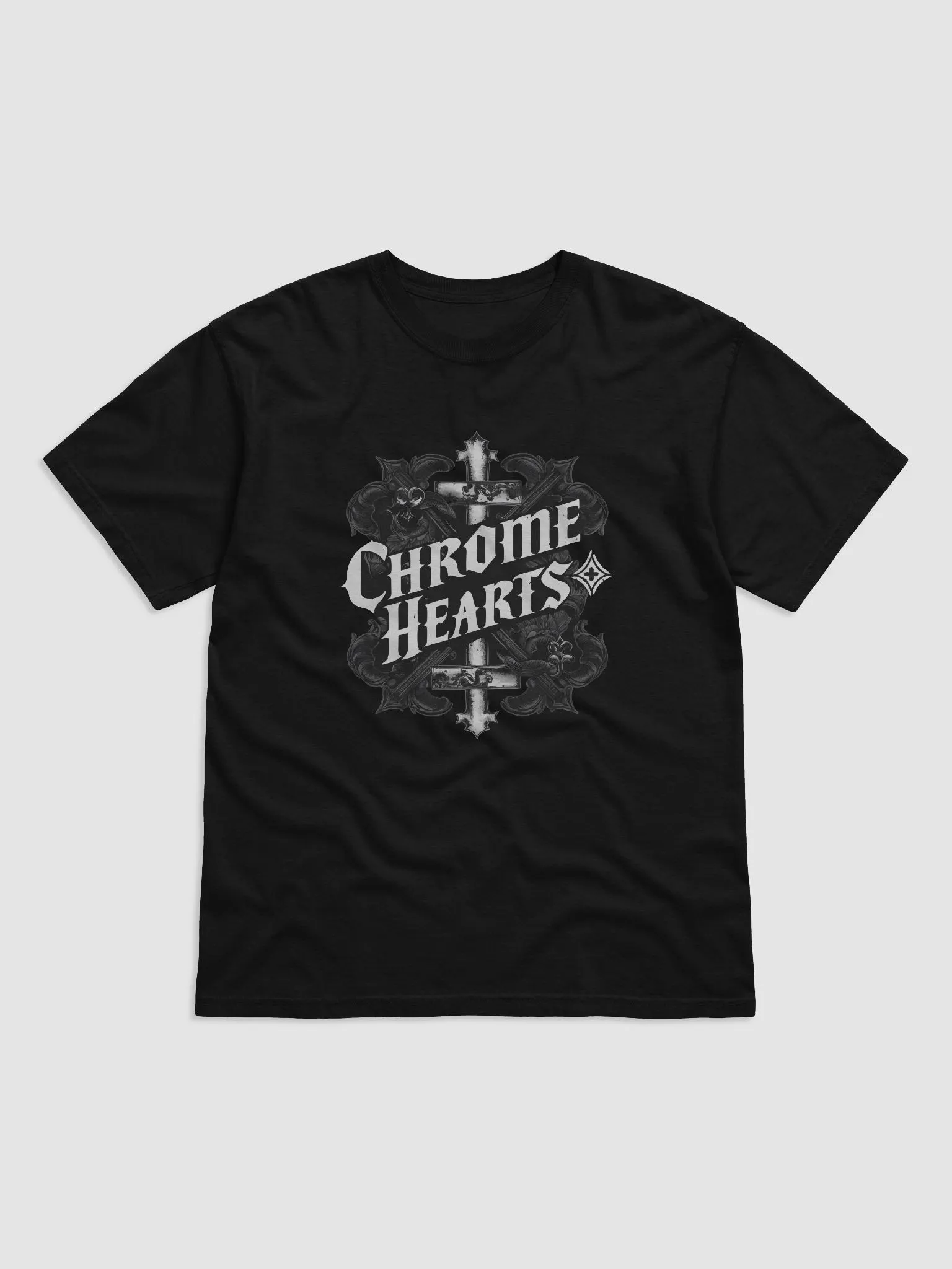 Tシャツ・カットソー Chrome Hearts Neck Logo T-Shirt tee Black Chrome Hearts Neck Logo Short Sleeve T-Shirt - Black – Jawns