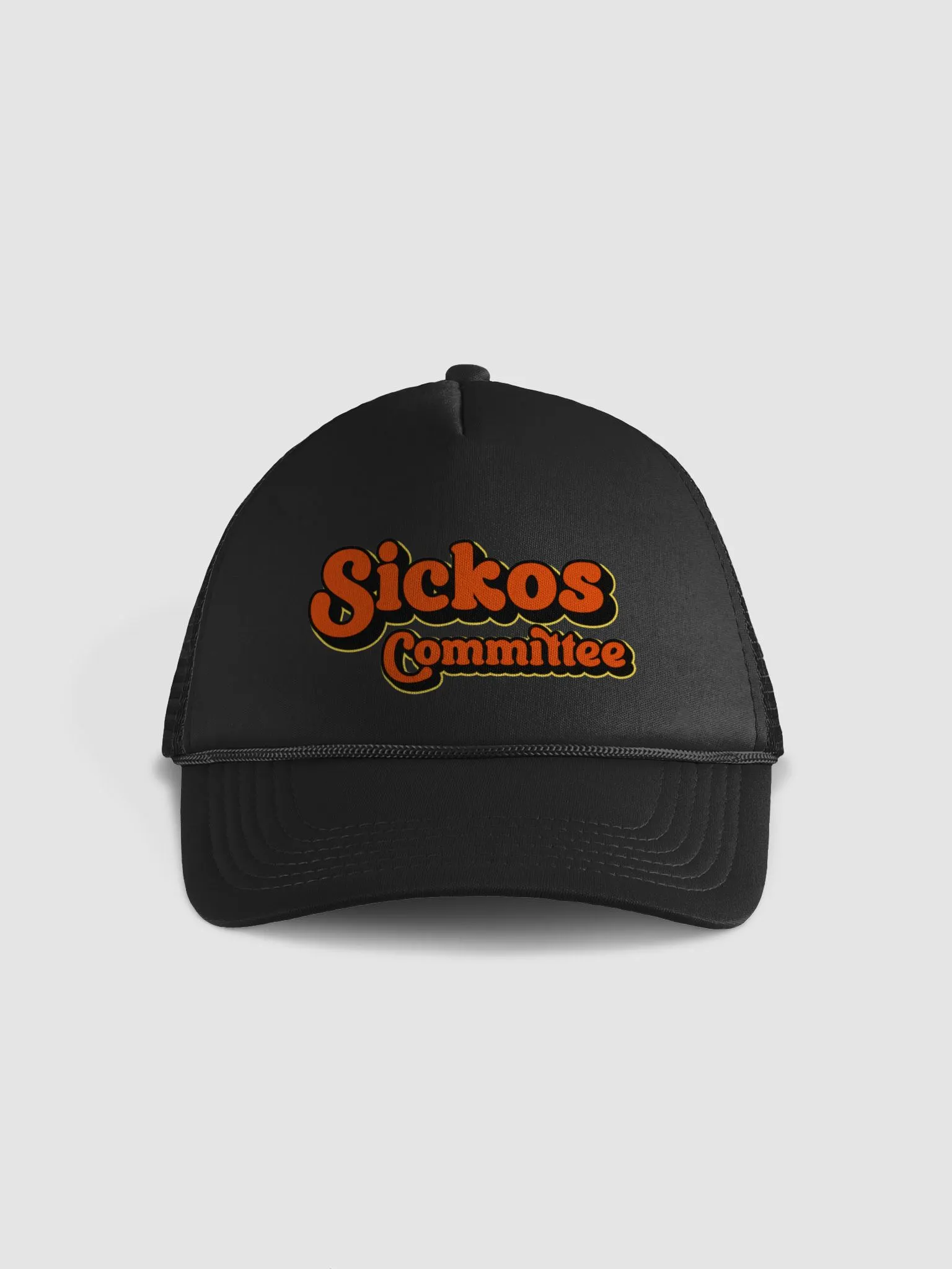 帽子 SICKO TRUCKER BLACK Sickos Committee Vintage Style Foam Trucker Hat (4 Colors