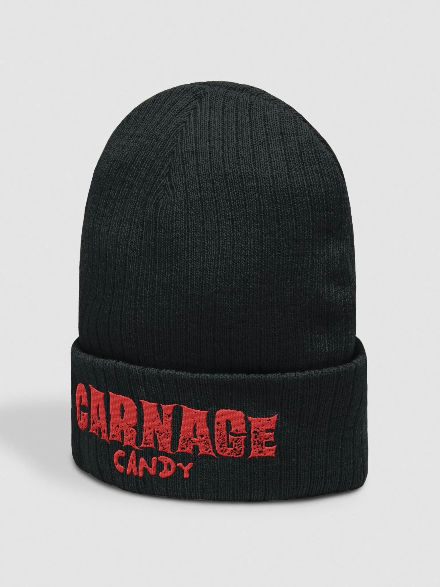 帽子 endlessmade CARNAGE BEANIE(BLACK/RED) Carnage Candy Beanie | Cody Leach