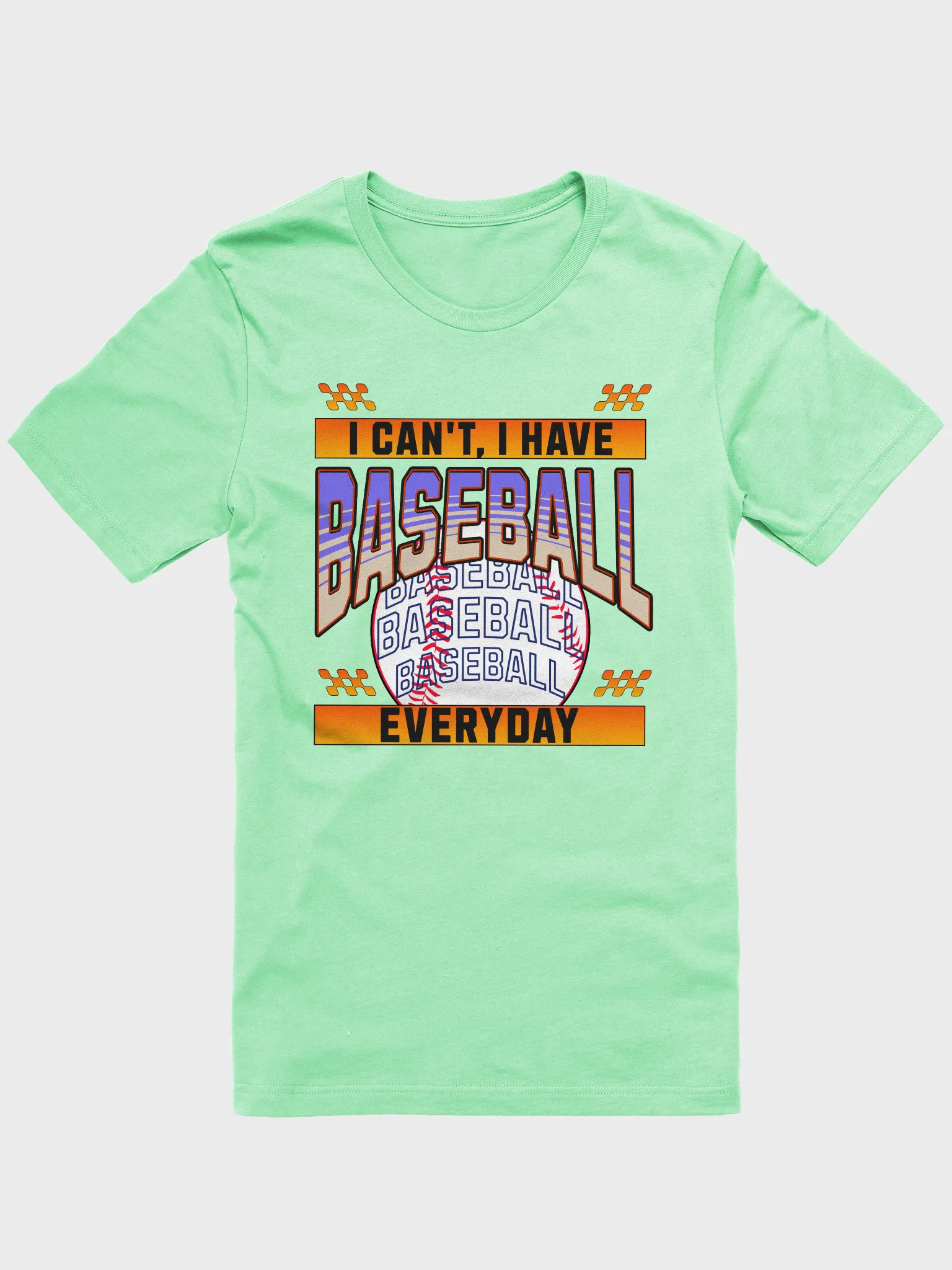 [MLB] Summer Letter Graphic Over Fit T-shirt ★すぐ品切れ★ I Cant I Have Baseball Everyday T-Shirt | Crystaltreasureboxx2