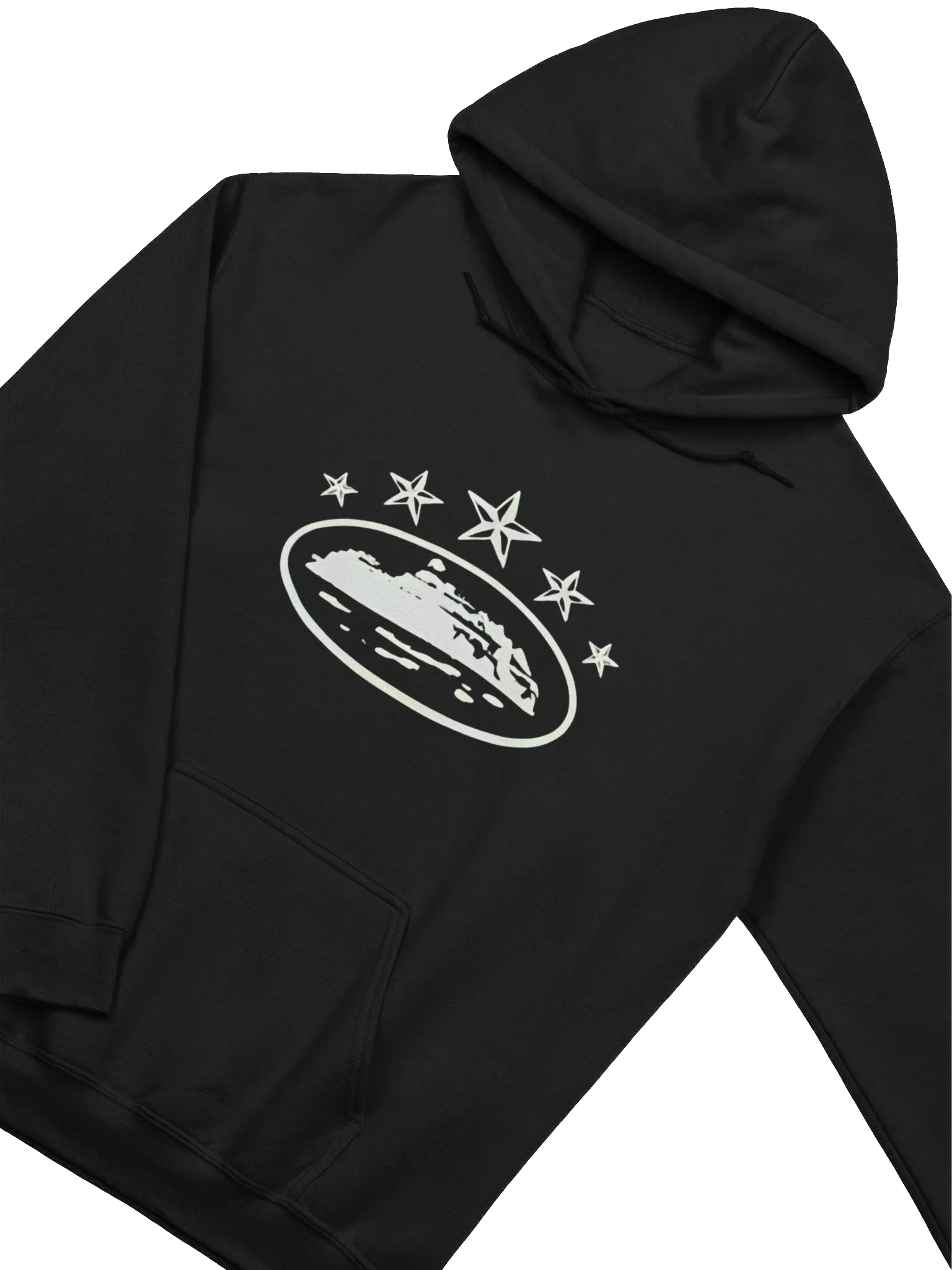 Corteiz 5 Starz Alcatraz Hoodie Black | Corteiz Clothing uk