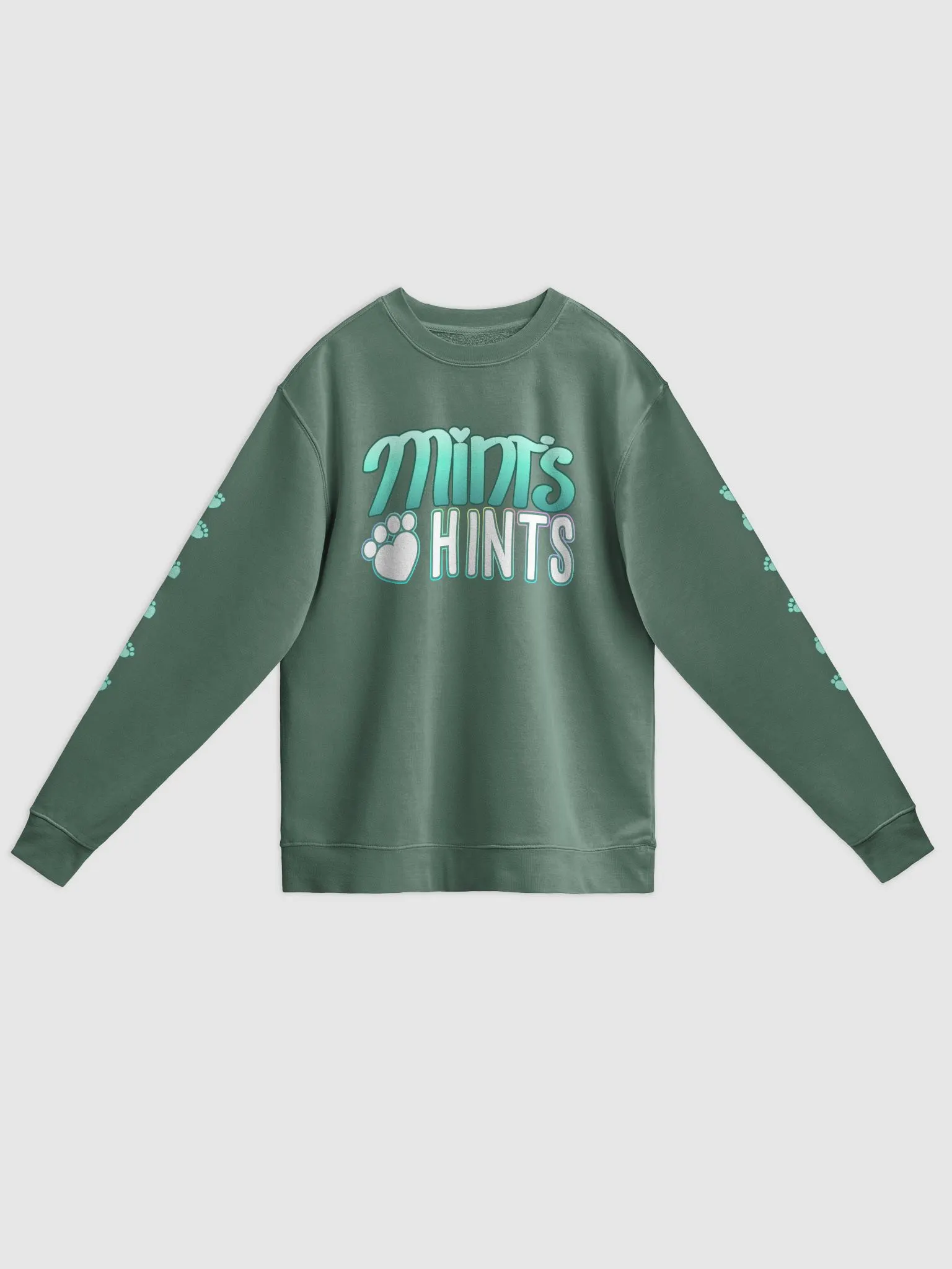 ★KIRSH★ Coloring Check Pattern Sweatshirt Mint Comfort-Colors-Garment-Dyed-