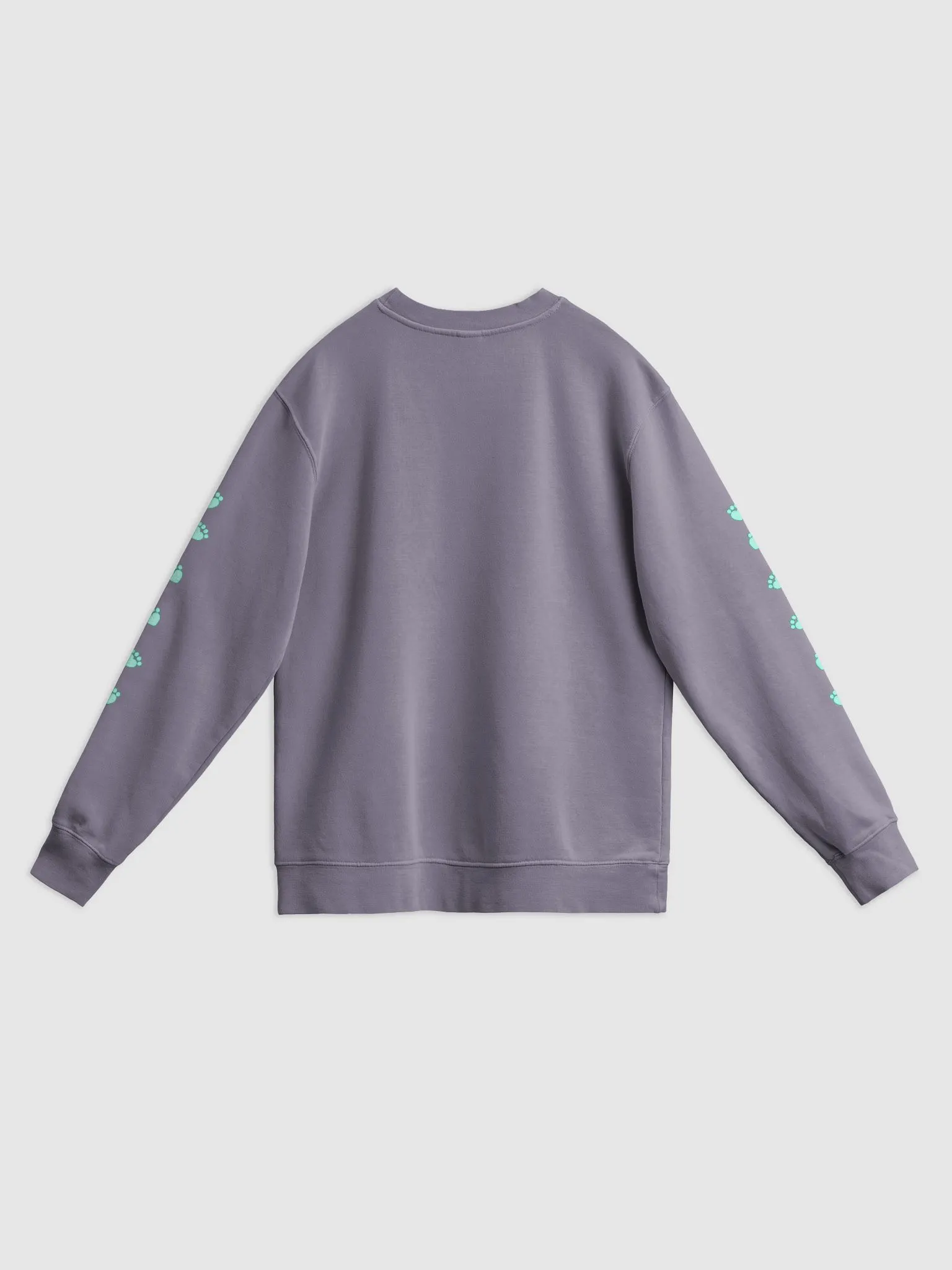★KIRSH★ Coloring Check Pattern Sweatshirt Mint Mint's Hints Scattered Paws Sweatshirt | Mint's Hints