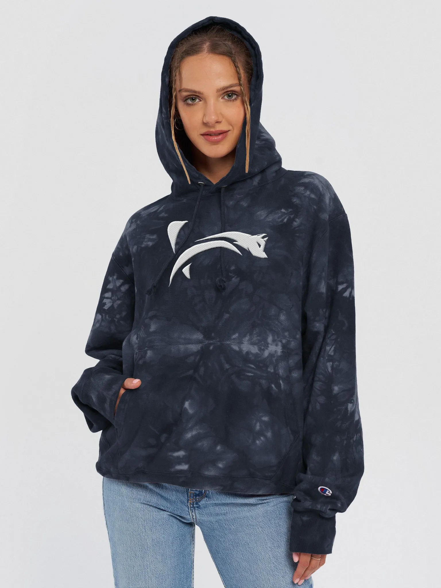 NightFoxx Embroidered Tie-Dye Hoodie | NightFoxx