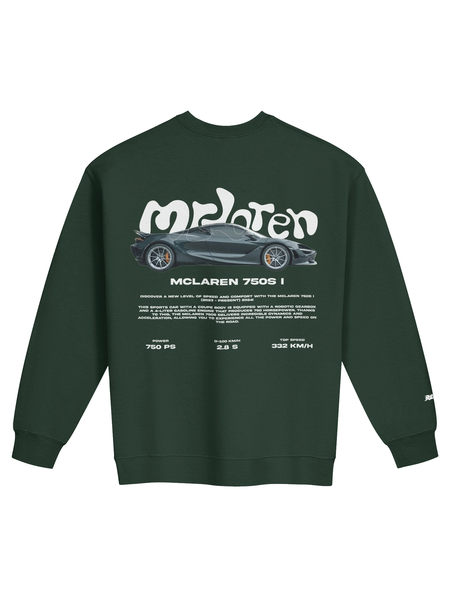 Mclaren 750S I Sweatshirt - Bulvant - 5cc4d979-6c5d-49b6-86bd-7ecc60ae86b7