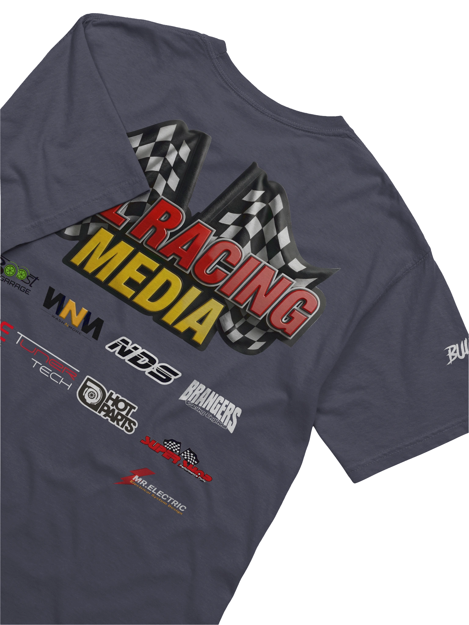 BULRACING media -Dyed Heavyweight T-Shirt Team - e3a07824-1d7f-4f05-9a9e-a8e4b4e79a74