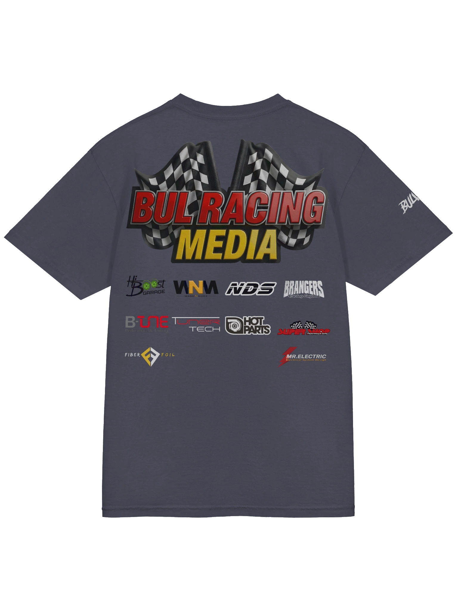 BULRACING media -Dyed Heavyweight T-Shirt Team - feaf8739-7745-4816-9f19-608e4085b3f7