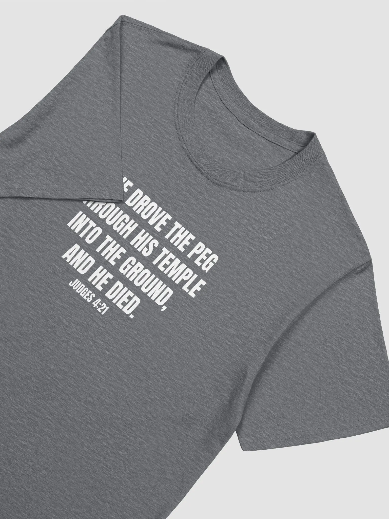 フラー!   Tell God I'm Here (Exp) (Dig) Jael Tent Peg Gag Shirt | Memes for Jesus