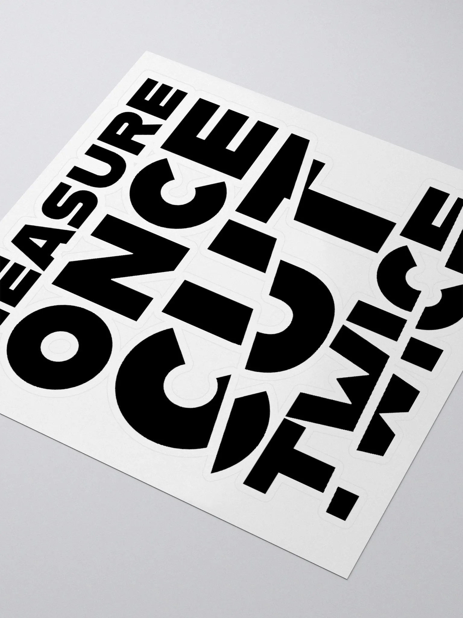 Measure Once, Cut Twice (Die-Cut Sticker) | Tested